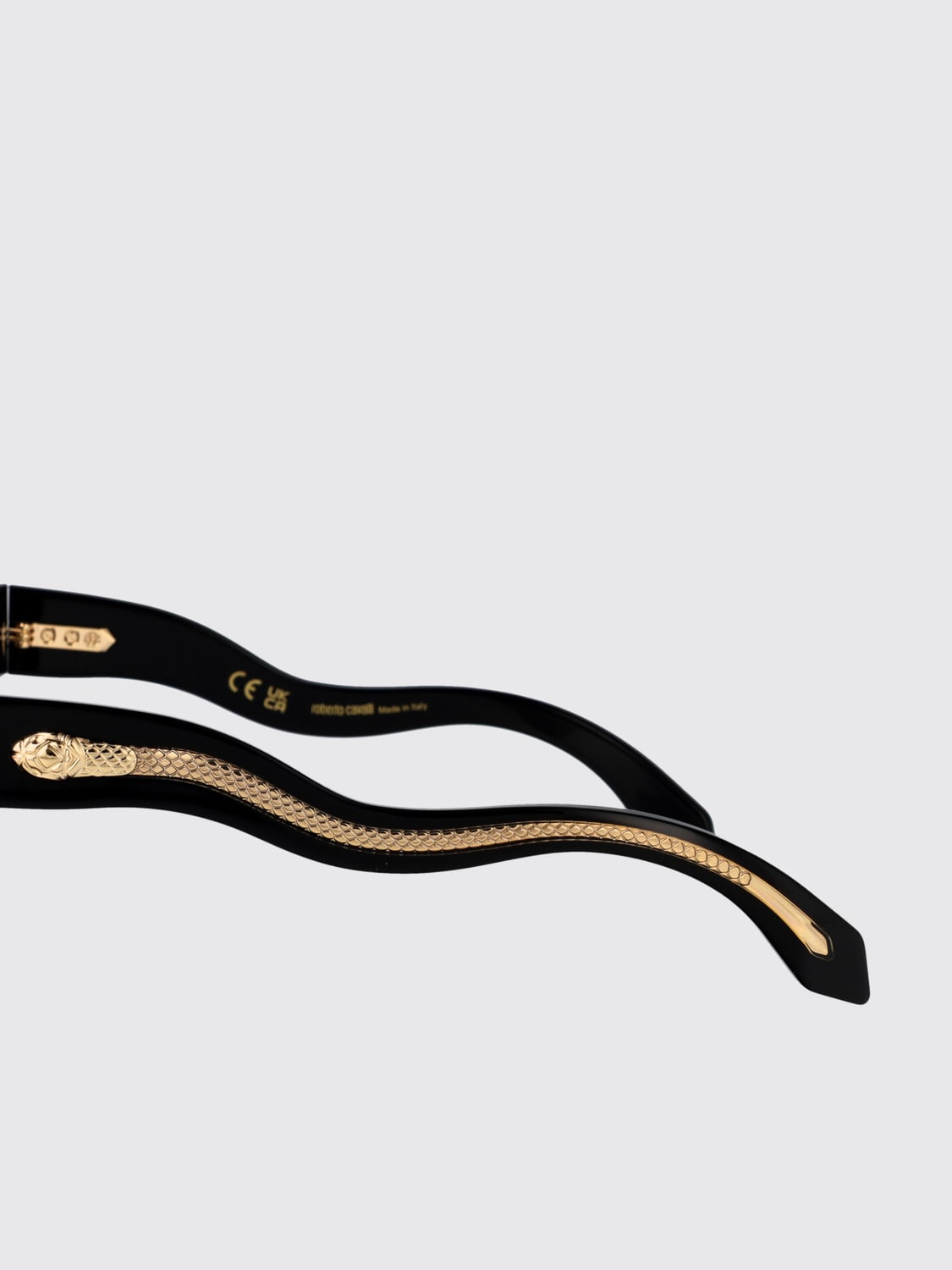 ROBERTO CAVALLI OCCHIALI DA SOLE: Occhiali da sole in acetato Roberto Cavalli, Nero - Img 4