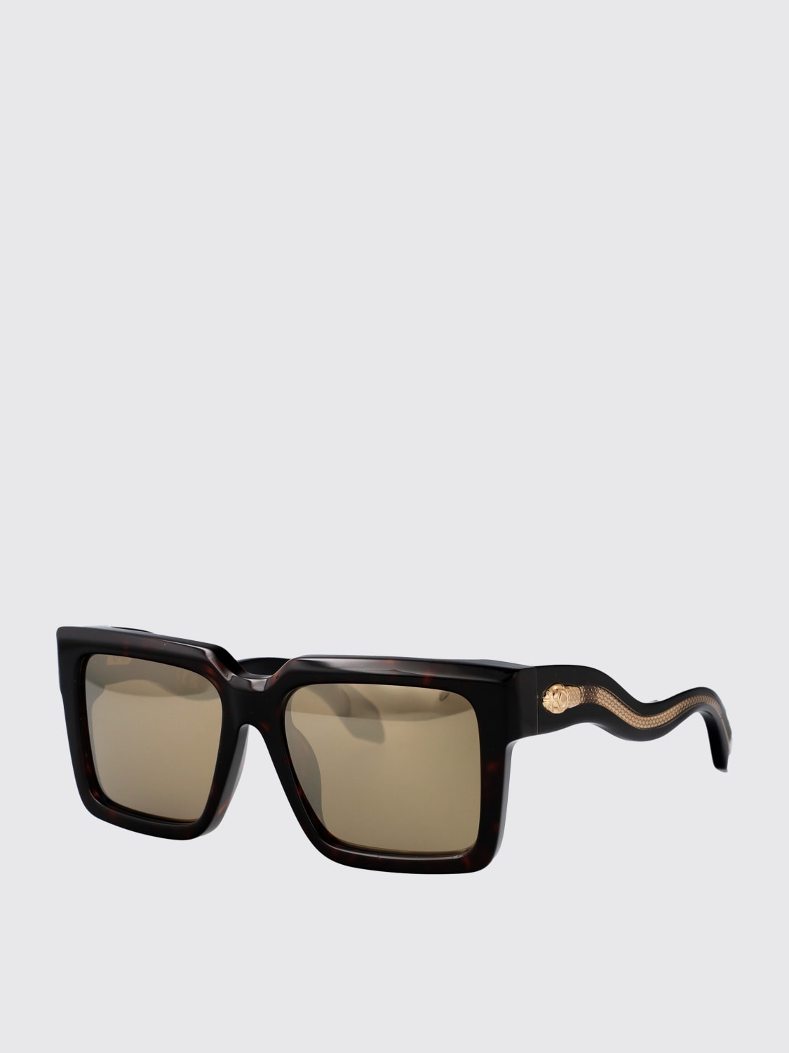ROBERTO CAVALLI OCCHIALI DA SOLE: Occhiali da sole in acetato Roberto Cavalli, Marrone - Img 1