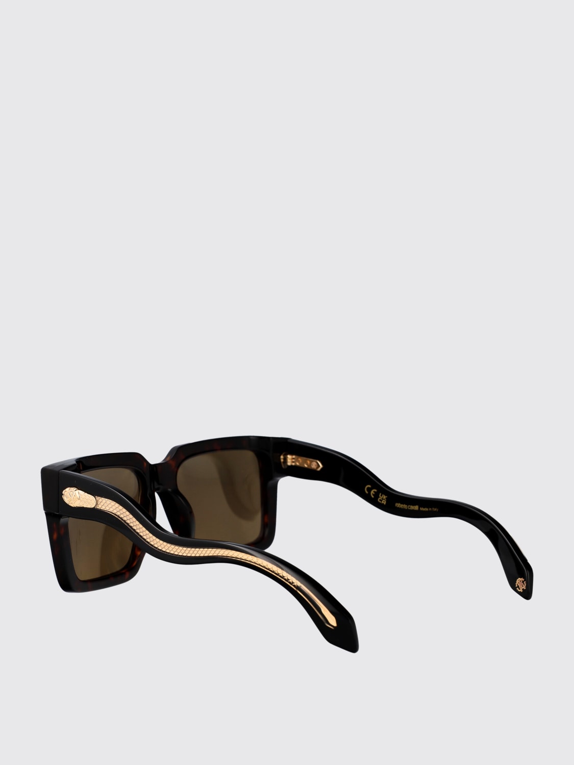 ROBERTO CAVALLI OCCHIALI DA SOLE: Occhiali da sole in acetato Roberto Cavalli, Marrone - Img 3