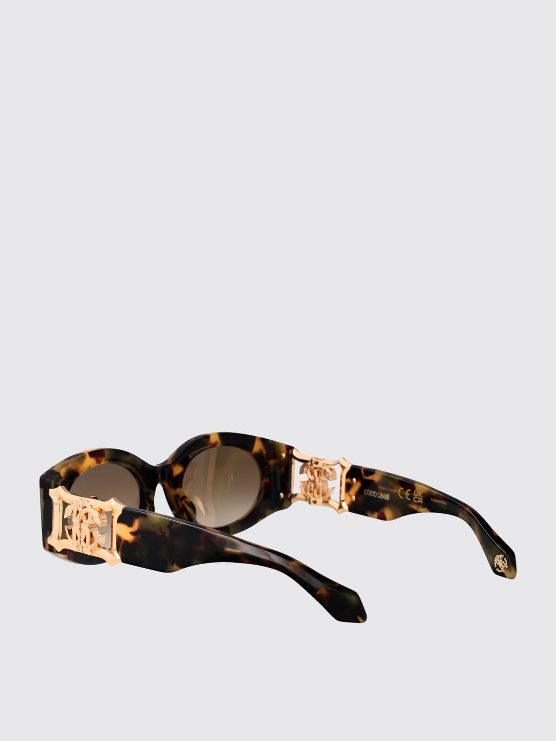 ROBERTO CAVALLI OCCHIALI DA SOLE: Occhiali da sole in acetato Roberto Cavalli, Marrone - Img 3