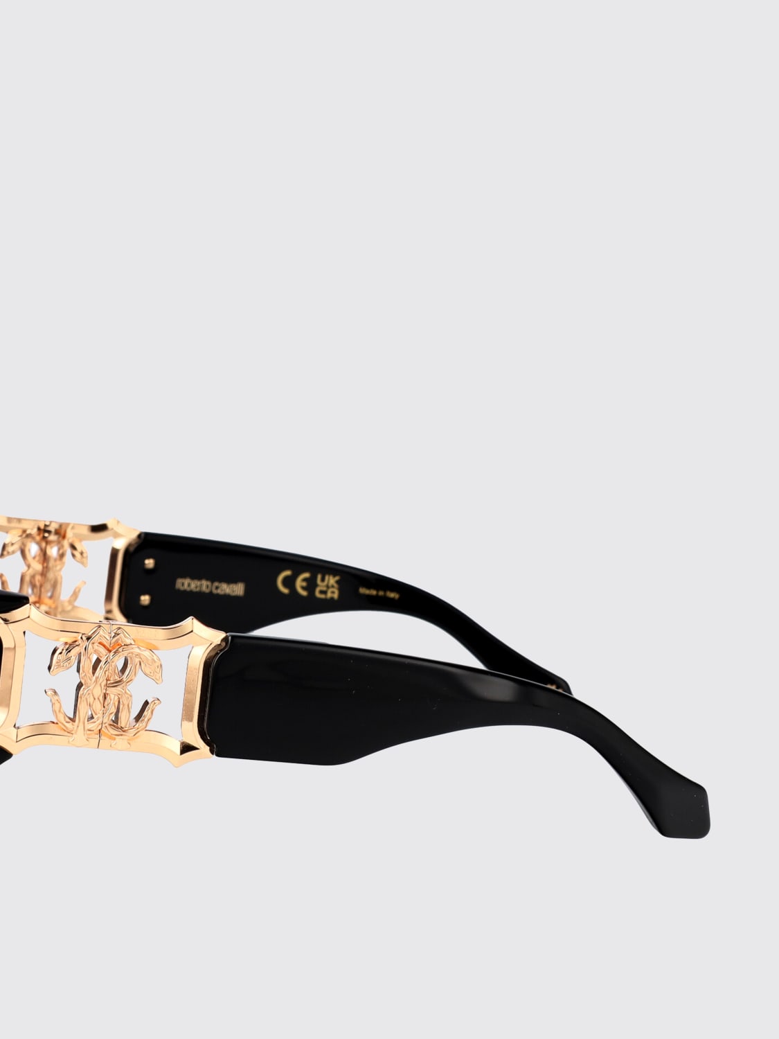 ROBERTO CAVALLI OCCHIALI DA SOLE: Occhiali da sole in acetato Roberto Cavalli, Nero - Img 4