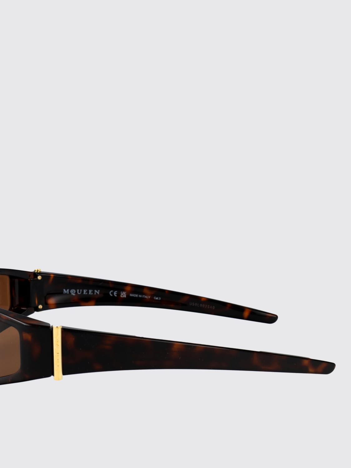 MCQUEEN SUNGLASSES: Sunglasses men McQueen, Brown - Img 4