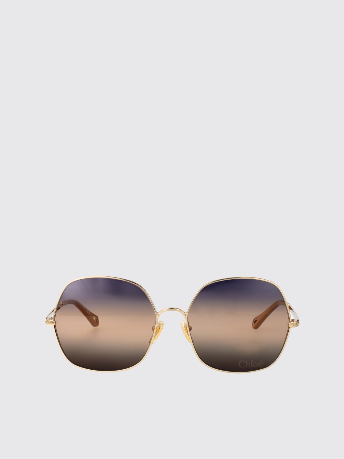 CHLOÉ: Sunglasses woman - Yellow Gold | Chloé sunglasses
