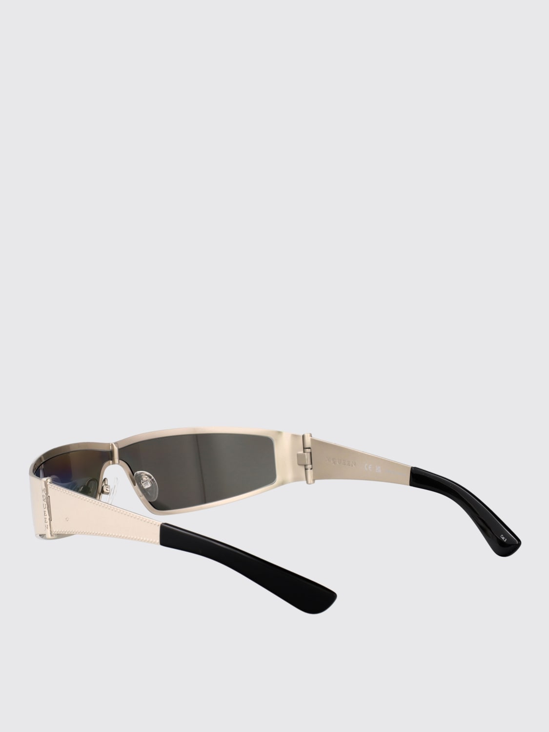 MCQUEEN SUNGLASSES: Sunglasses men McQueen, Silver - Img 3