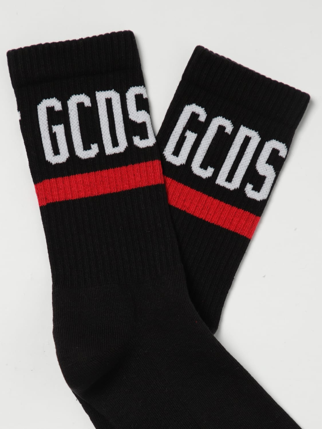 GCDS SOCKS: Socks men GCDS, Black - Img 2