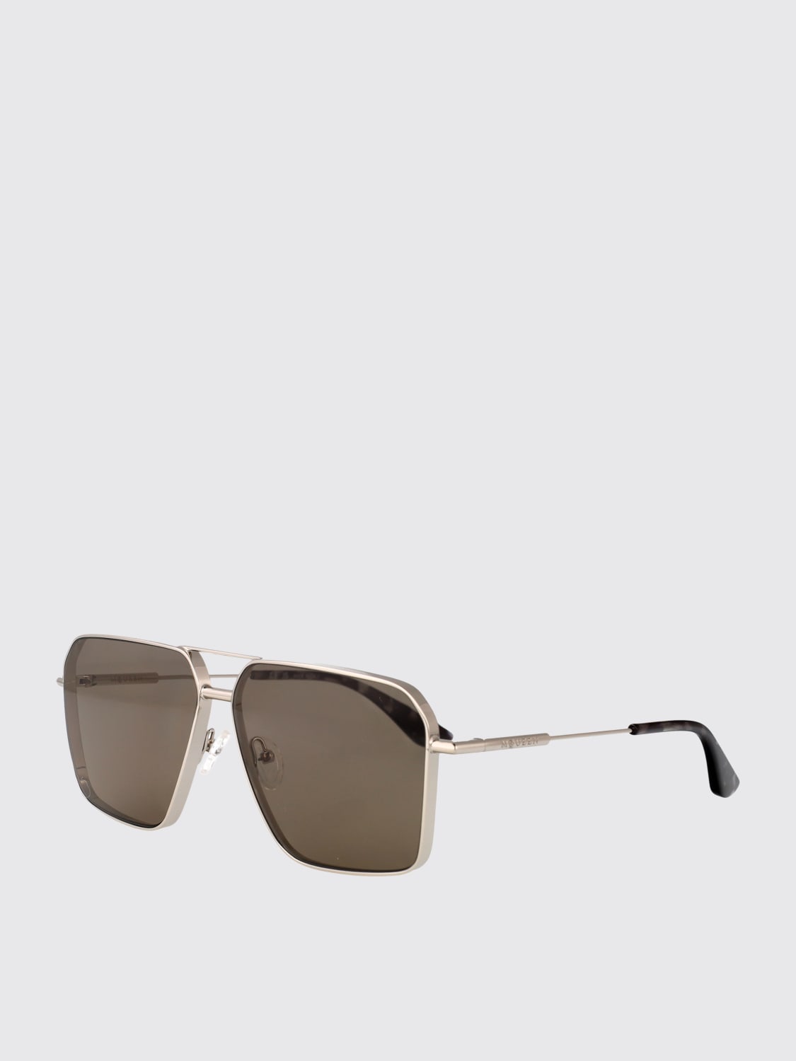 MCQUEEN SUNGLASSES: Sunglasses men McQueen, Silver - Img 1