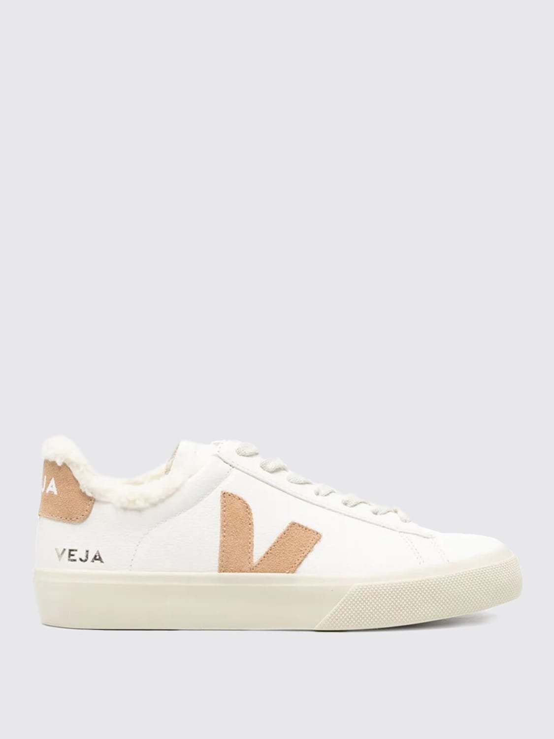 スニーカー VEJA Woman Sneakers White CW0503830 CAMPO FURED LEATHER WHITE DESERT | VEJA