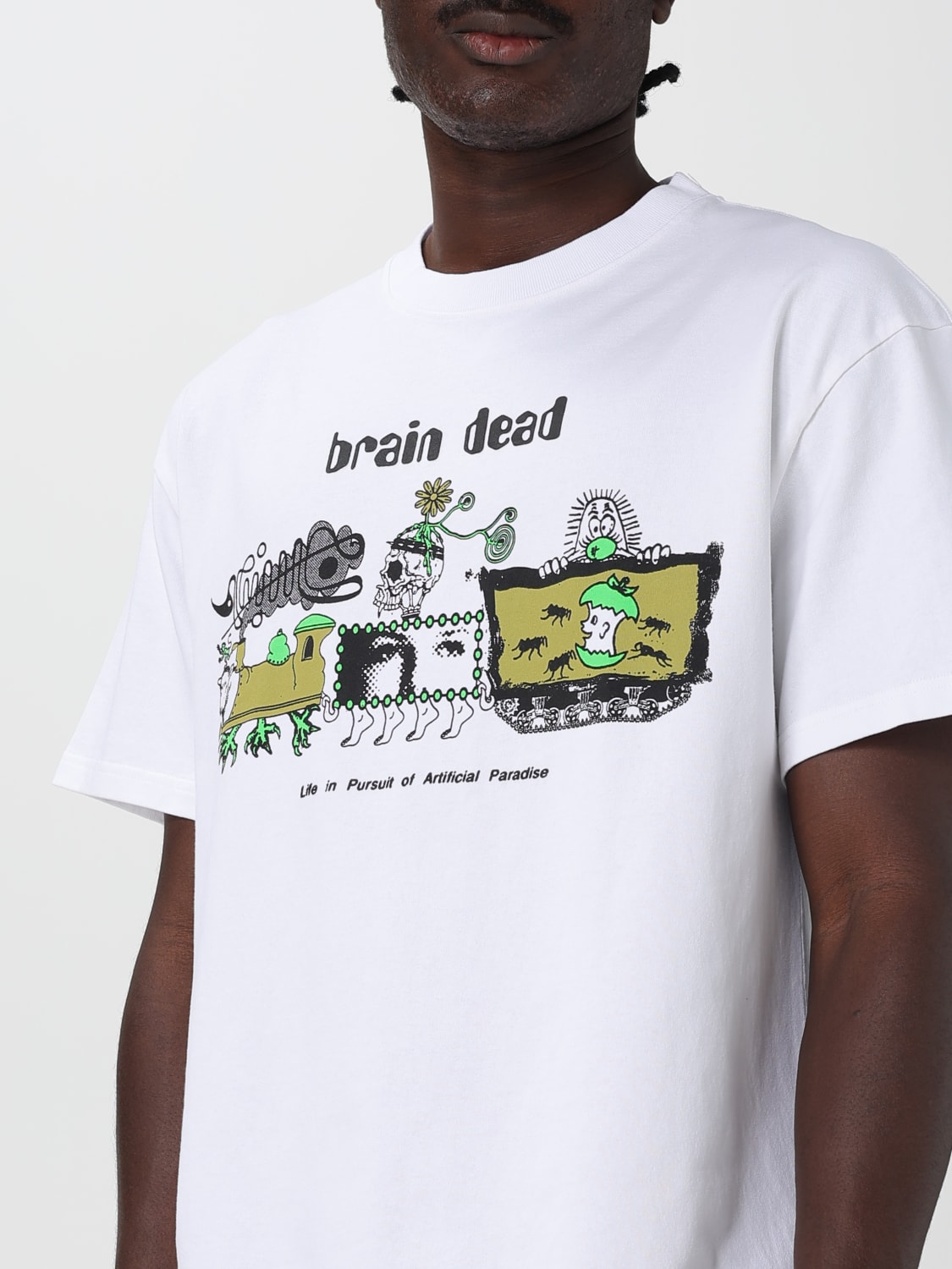 BRAIN DEAD T-SHIRT: T-shirt men Brain Dead, White - Img 3