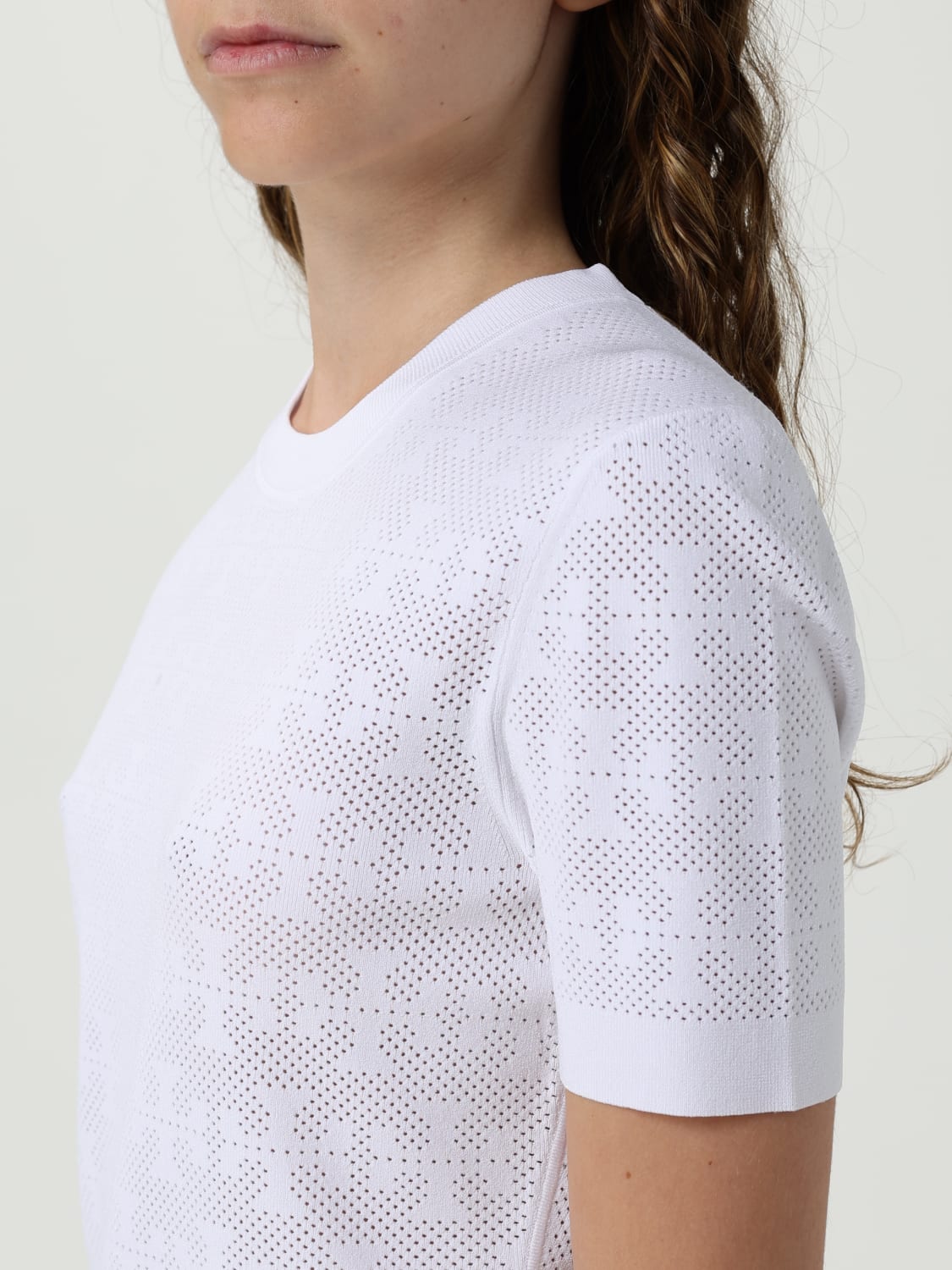 TORY BURCH JERSEY: Camiseta mujer Tory Burch, Blanco - Img 3