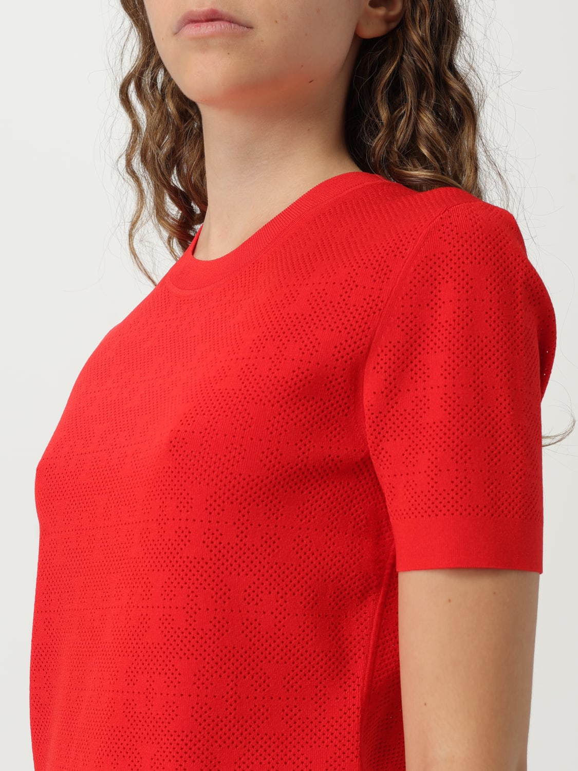 TORY BURCH JERSEY: Camiseta mujer Tory Burch, Rojo - Img 3