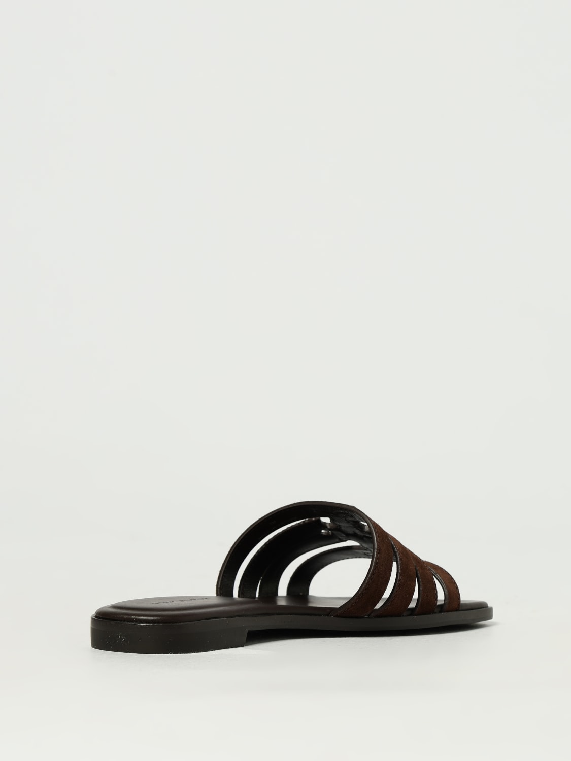 TORY BURCH SANDALES À TALONS: Sandales plates femme Tory Burch, Marron - Img 3