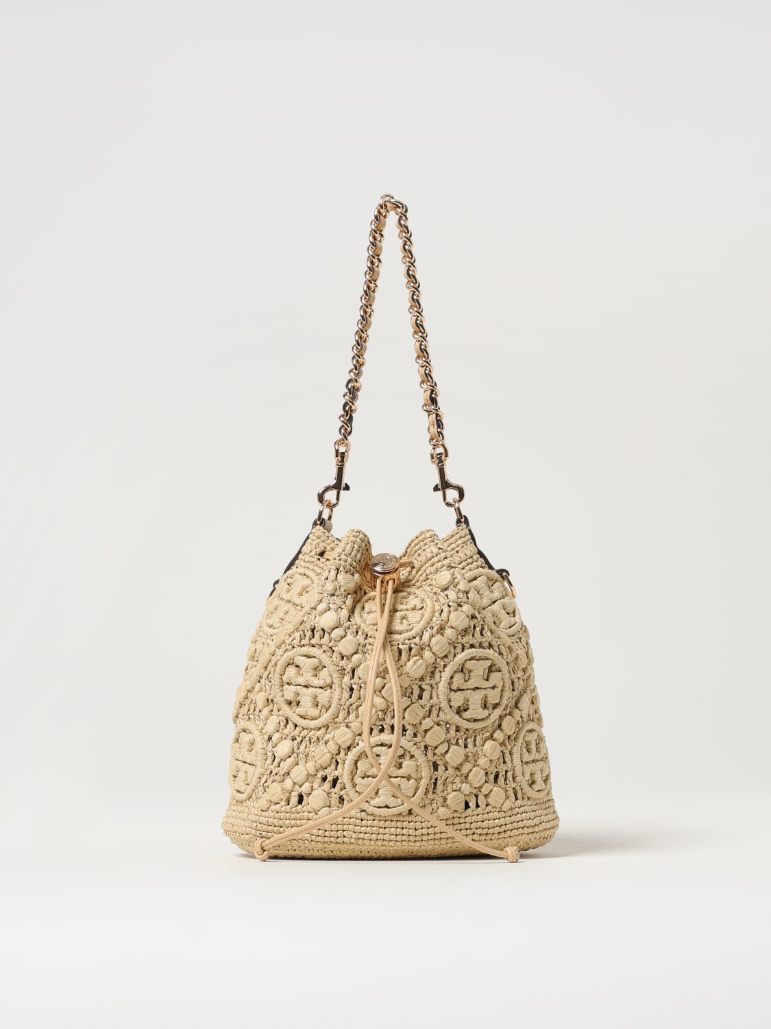 TORY BURCH MINI BAG: Crossbody bags woman Tory Burch, Beige - Img 1