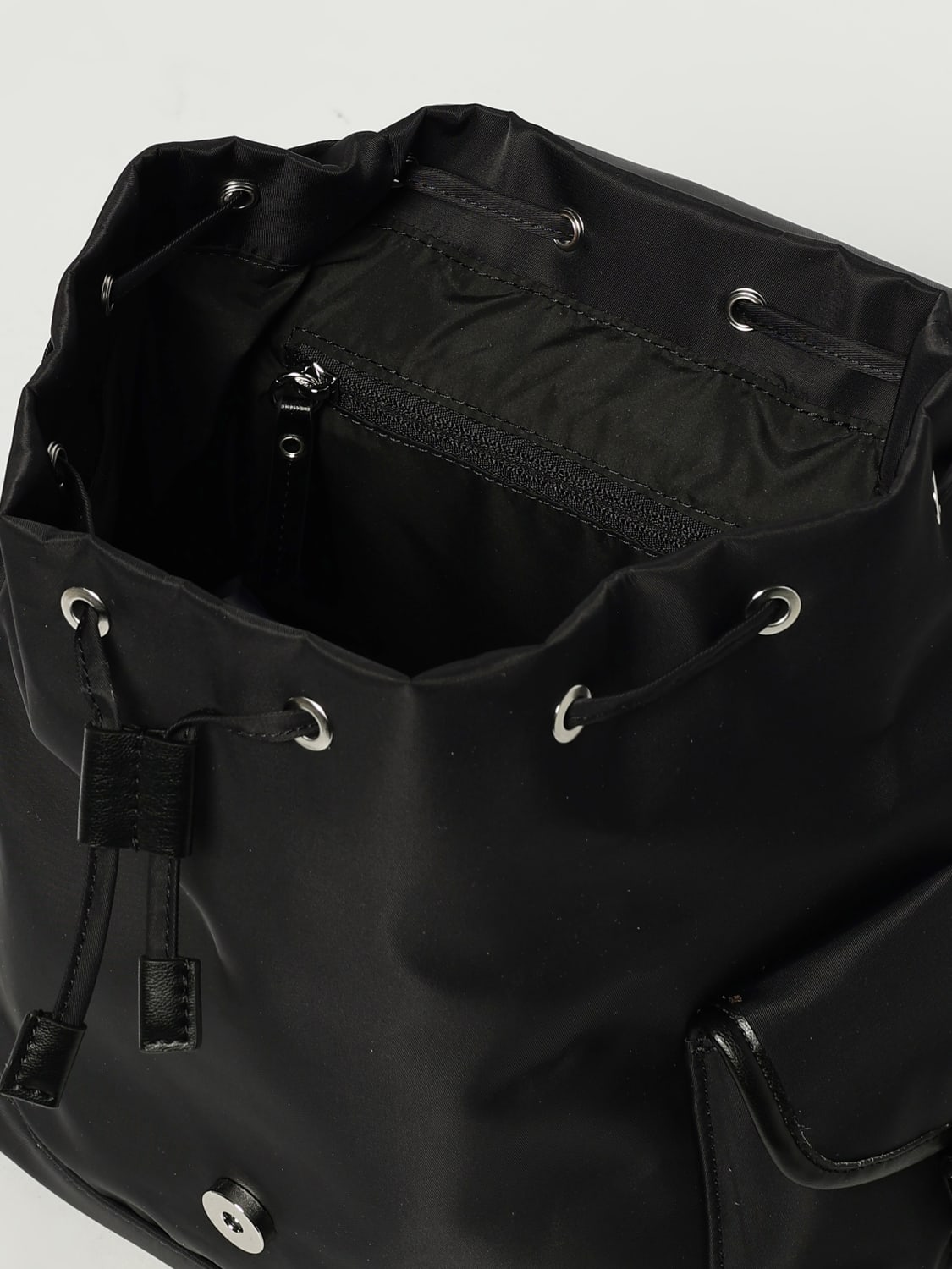 GANNI ZAINO: Zaino Small Bucky Ganni in nylon riciclato , Nero - Img 4