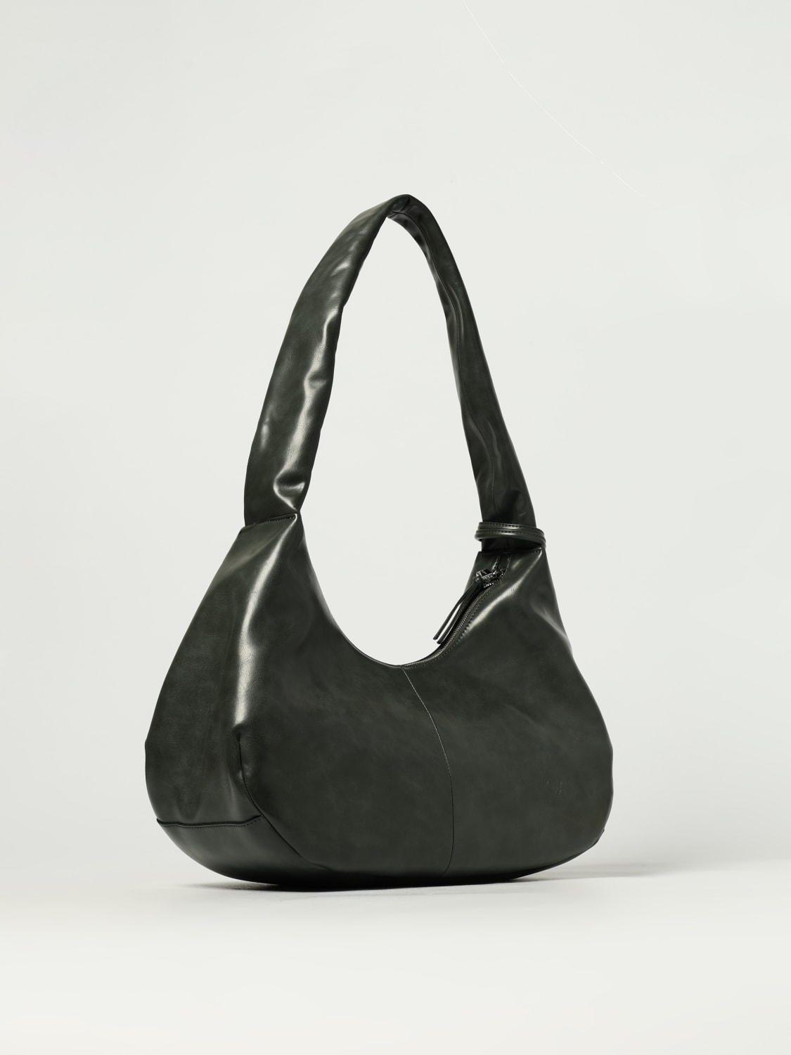 GANNI SCHULTERTASCHE: Umhängetasche damen Ganni, Grau - Img 2