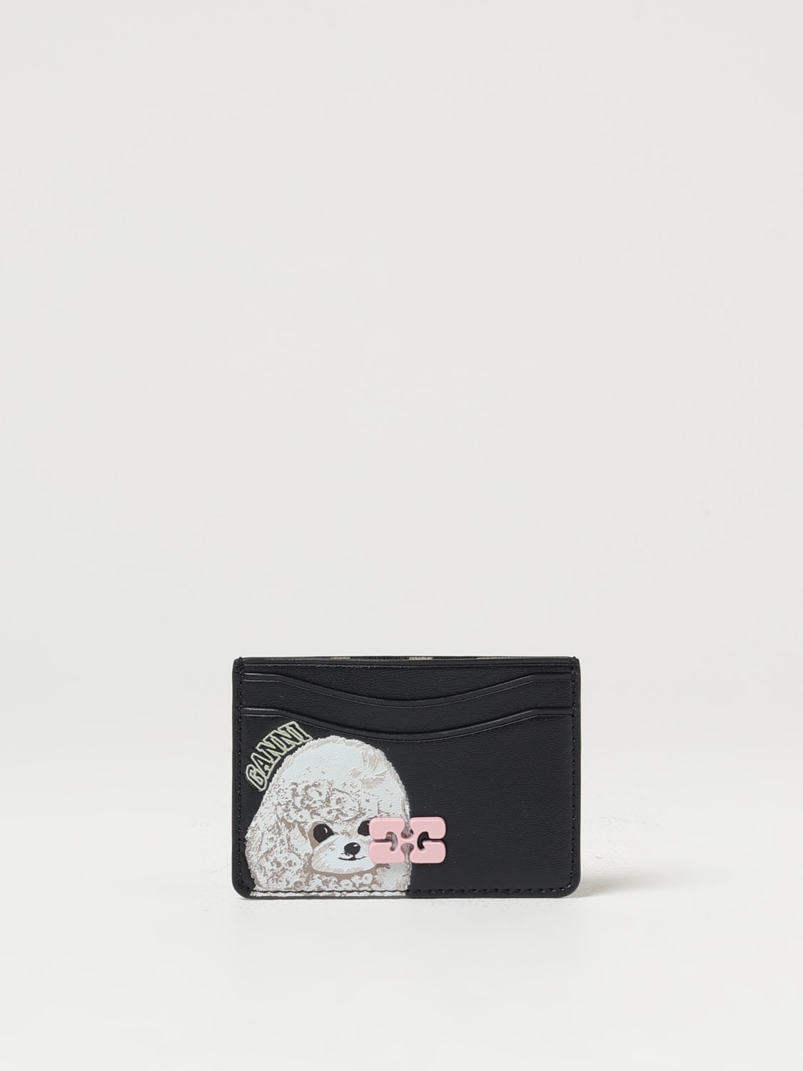 GANNI WALLET: Clutch woman Ganni, Black - Img 1