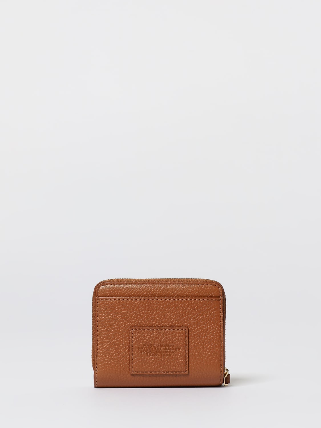 MARC JACOBS PORTAFOGLIO: Portafoglio Mini Compact Marc Jacobs in pelle , Marrone - Img 3