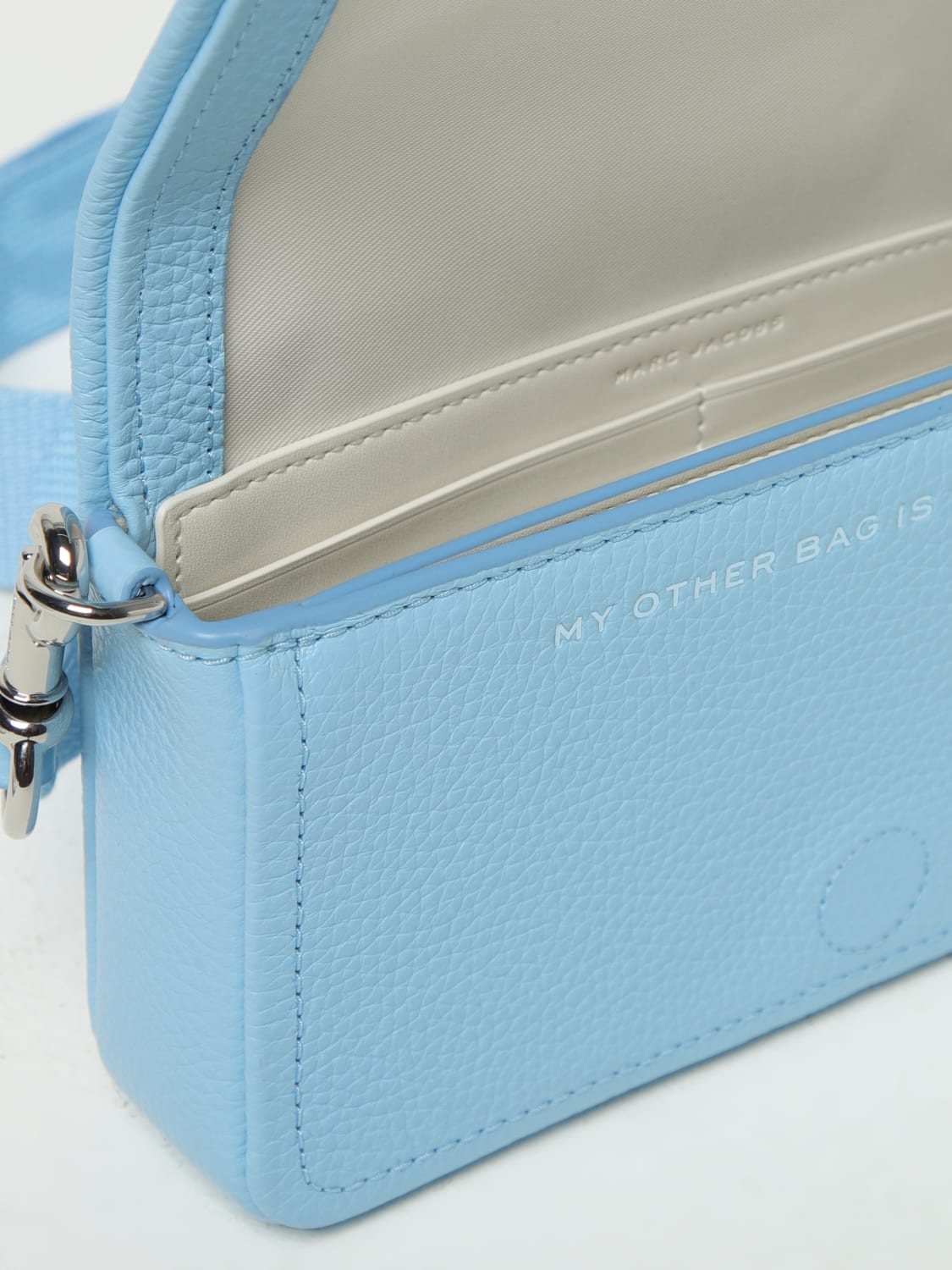 MARC JACOBS BORSA A TRACOLLA: Borse a tracolla The Mini Bag Marc Jacobs in pelle, Blue - Img 3