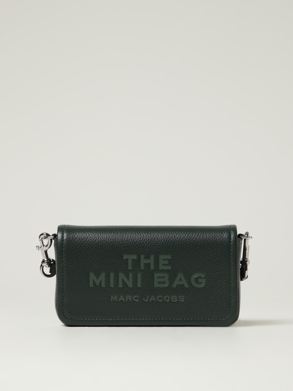 MARC JACOBS BORSA A TRACOLLA: Borse a tracolla The Mini Bag Marc Jacobs in pelle, Verde - Img 1