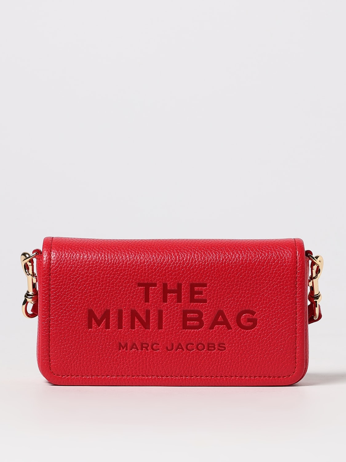 MARC JACOBS BORSA A TRACOLLA: Borse a tracolla The Mini Bag Marc Jacobs in pelle, Rosso - Img 1