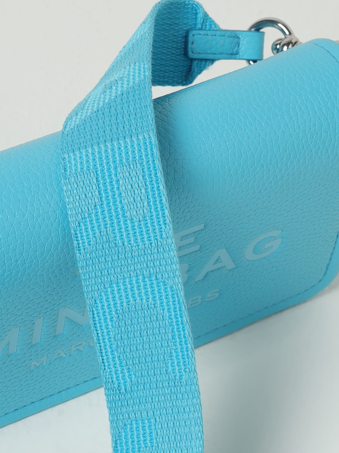 MARC JACOBS BORSA A TRACOLLA: Borse a tracolla The Mini Bag Marc Jacobs in pelle, Blue 1 - Img 3