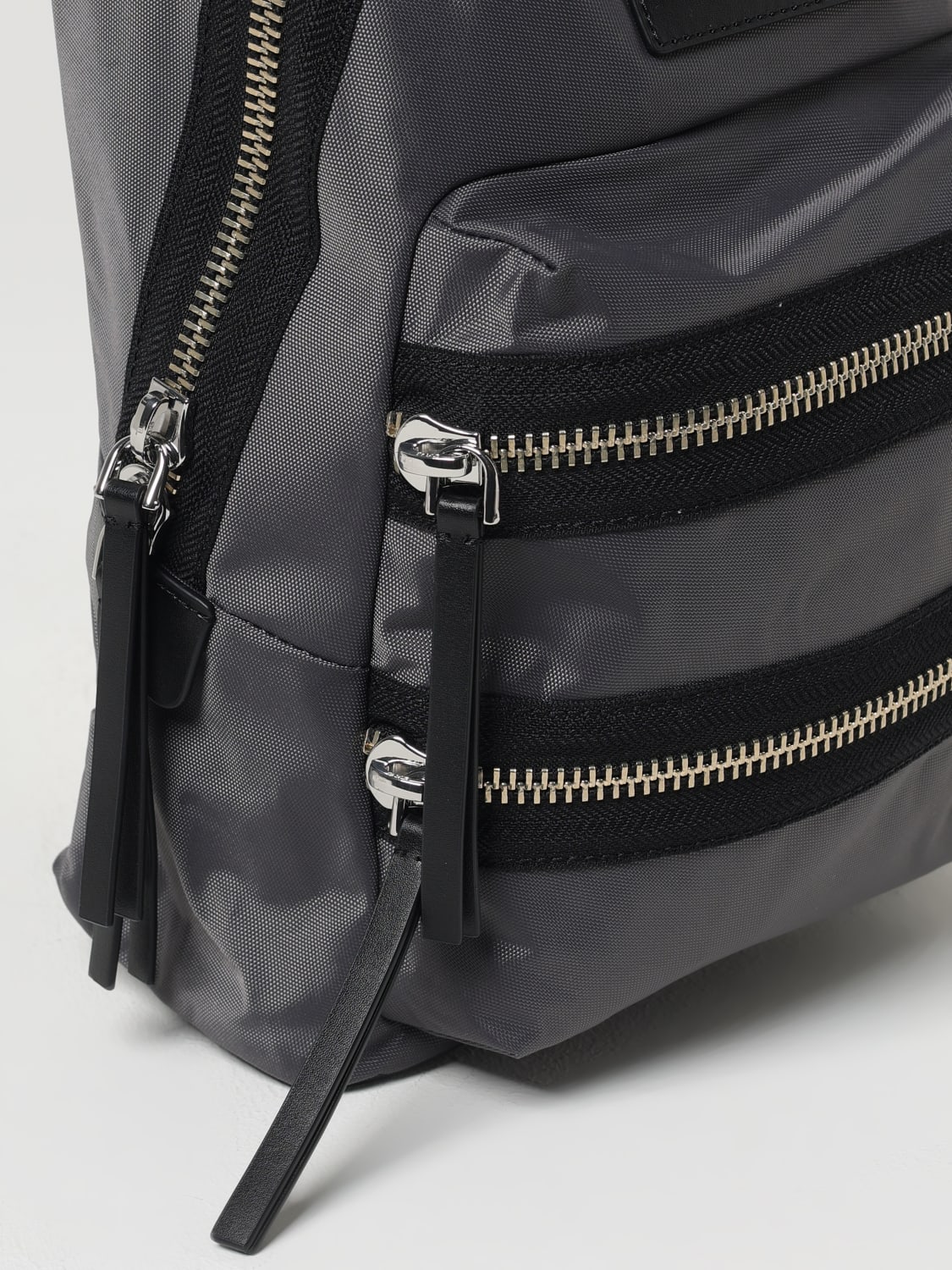MARC JACOBS ZAINO: Zaino The Biker Medium Marc Jacobs in nylon , Grigio - Img 3