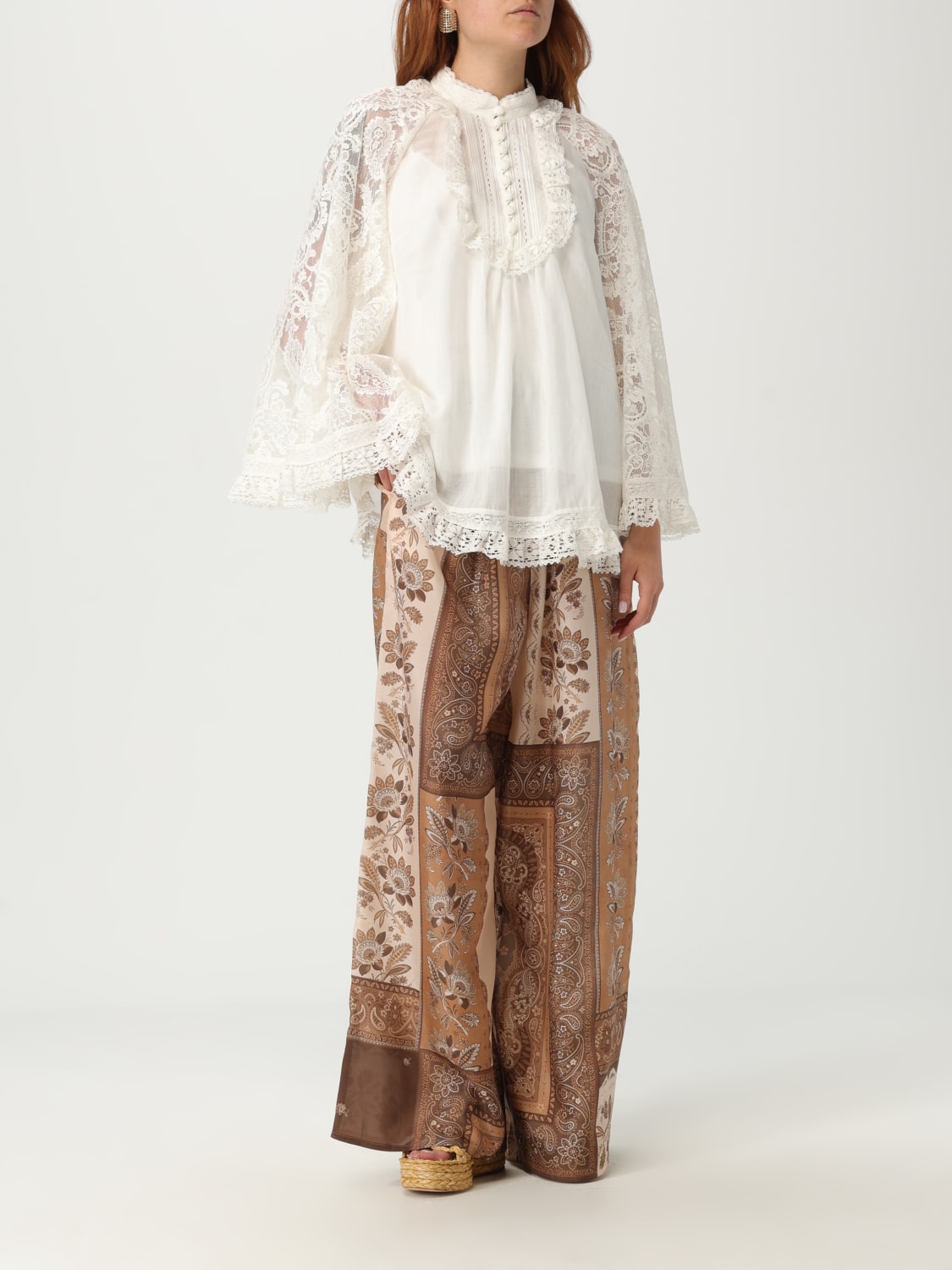 ZIMMERMANN: Cape woman - White | Zimmermann top 3421TSS253 ZIMMERMANN: Cape woman - White | Zimmermann top 3421TSS253