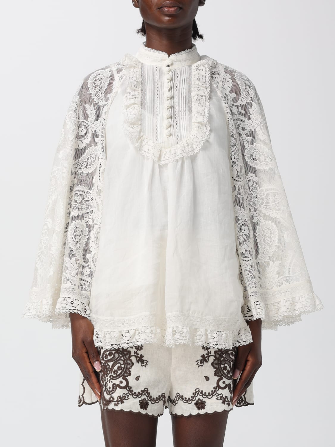 ZIMMERMANN TOP: Cape femme Zimmermann, Beige - Img 1