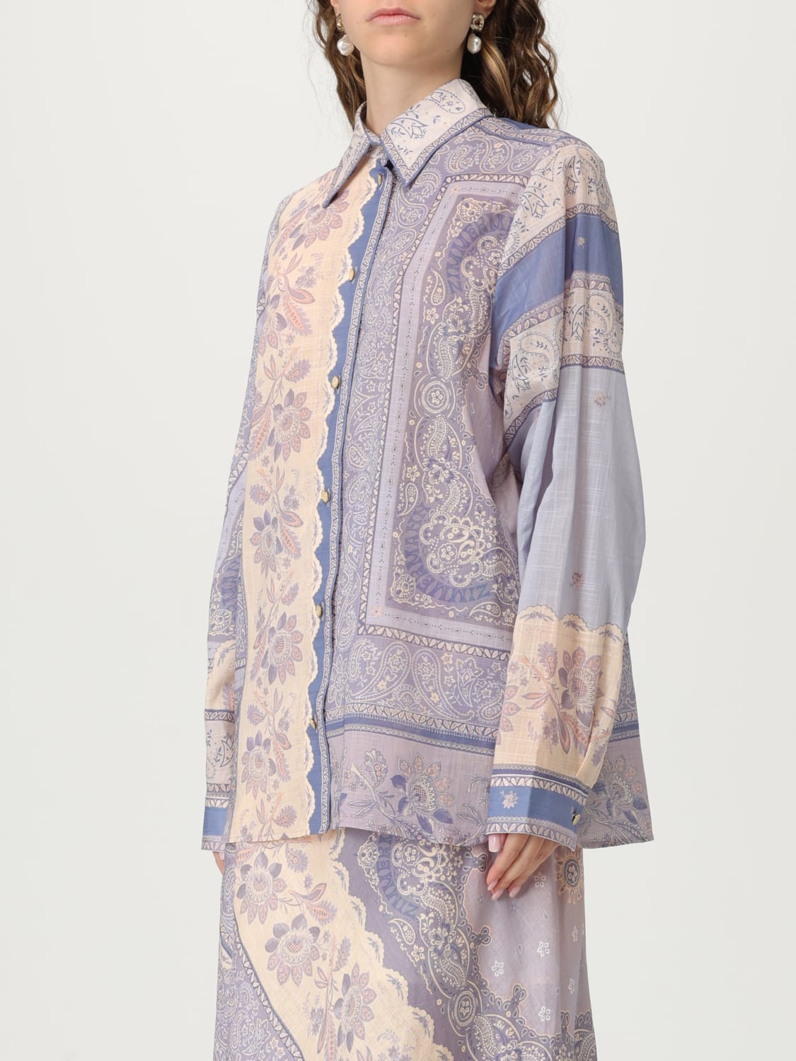 ZIMMERMANN CAMISA: Camisa mujer Zimmermann, Violeta - Img 4