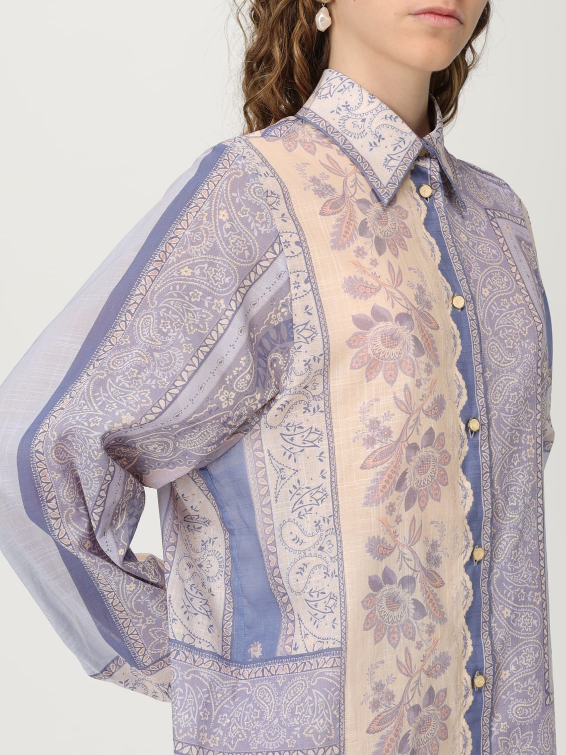 ZIMMERMANN CAMISA: Camisa mujer Zimmermann, Violeta - Img 5