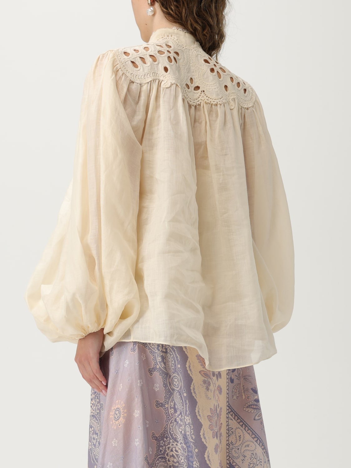 ZIMMERMANN HEMDBLUSE: Hemdbluse damen Zimmermann, Ivory - Img 3