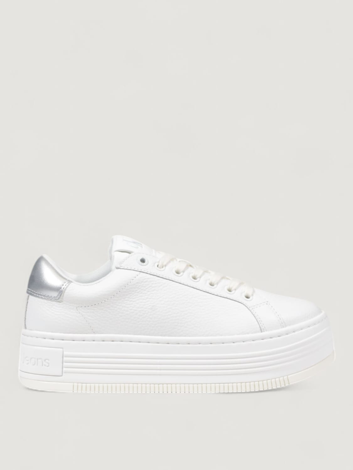 スニーカー JEANS Woman Sneakers Silver YW0YW01632 0LC CALVIN KLEIN JEANS: Sneakers woman - Silver | Calvin Klein