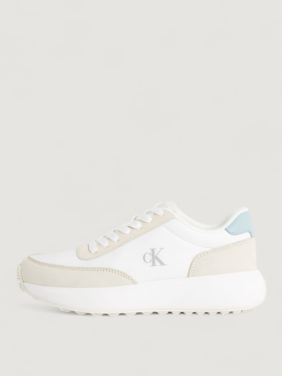 CALVIN KLEIN JEANS BASKETS: Baskets femme Calvin Klein Jeans, Crème - Img 1