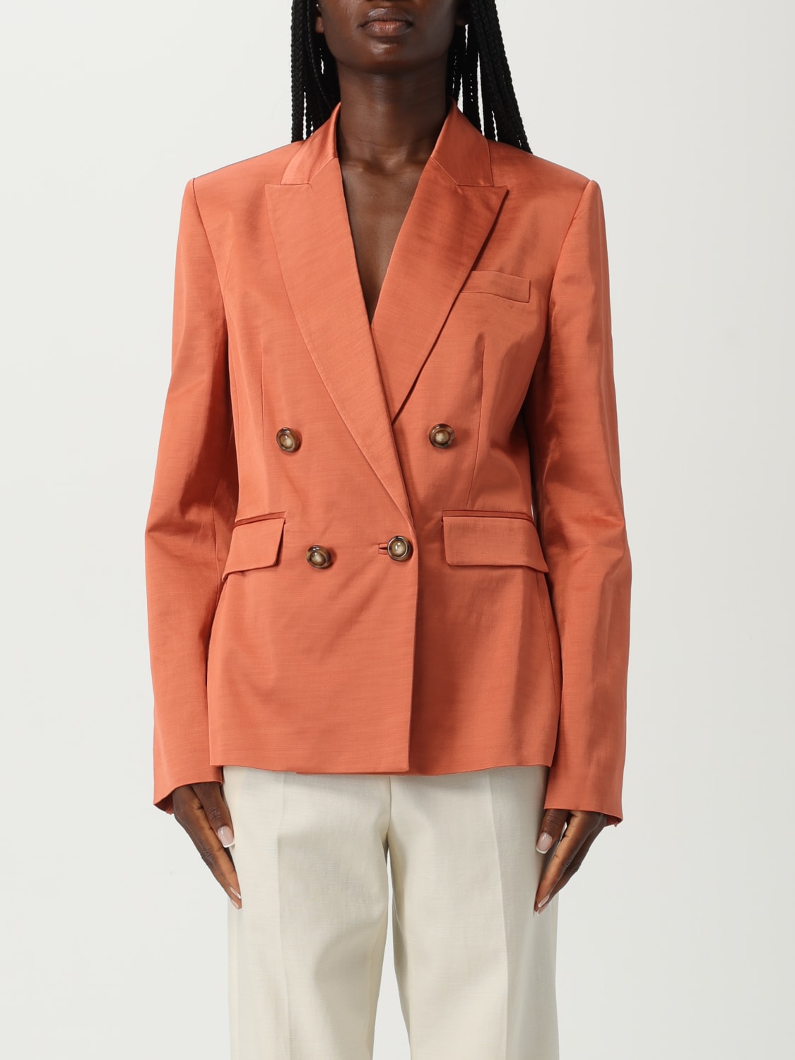 PINKO JACKET: Blazer woman Pinko, Brown - Img 1