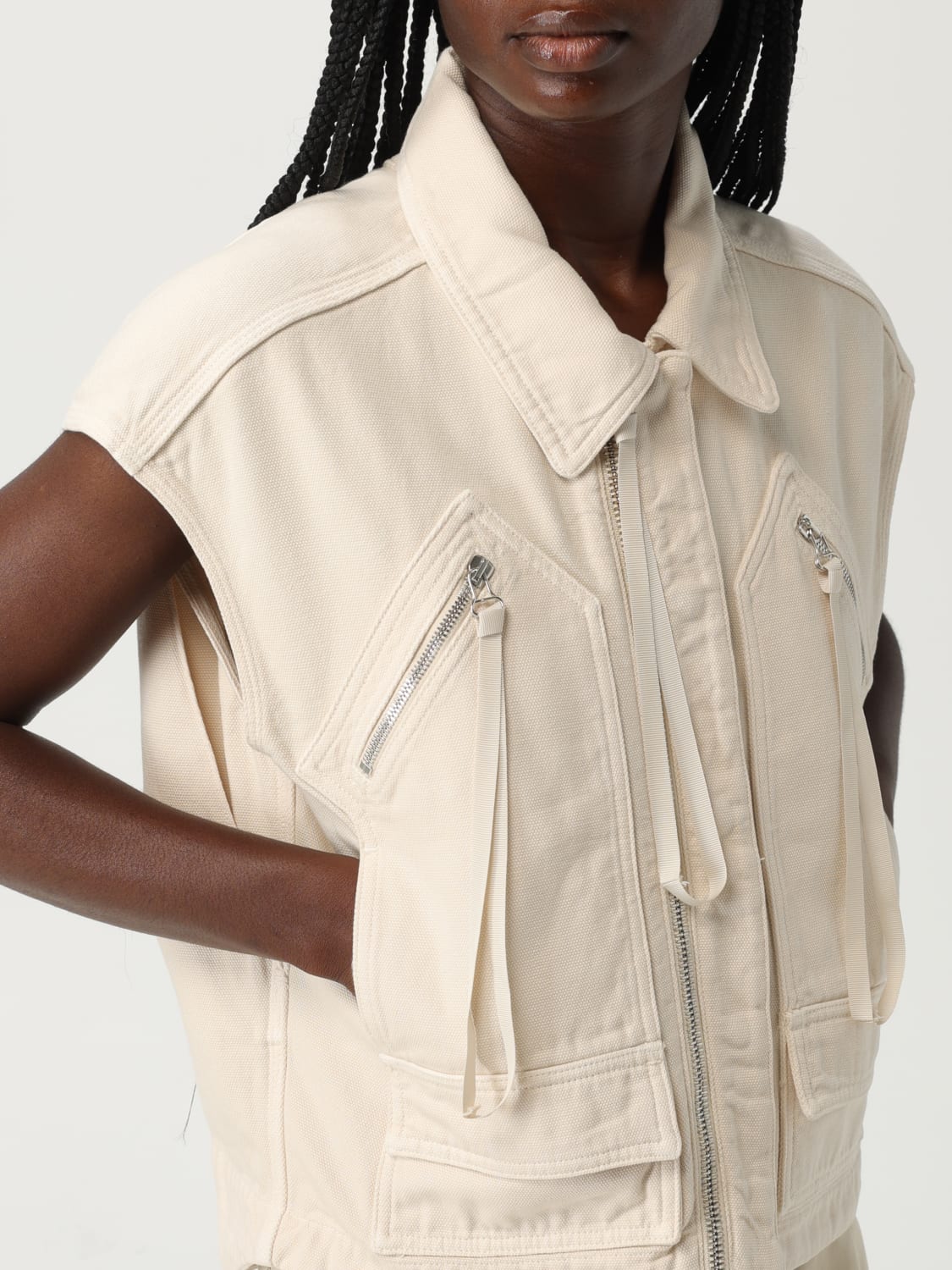 PINKO WESTE: Weste damen Pinko, Beige - Img 3