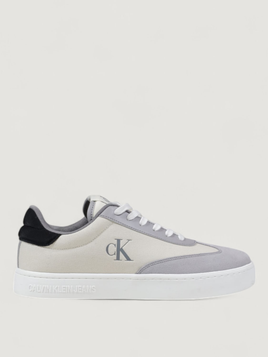 スニーカー   JEANS Men Sneakers Cream YM0YM01169 0LF CALVIN KLEIN JEANS: Sneakers men - Cream | Calvin Klein