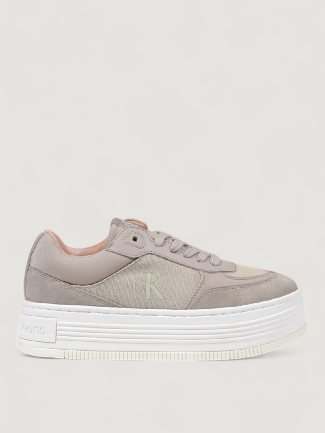 スニーカー JEANS Woman Sneakers Beige YW0YW01638 0IN CALVIN KLEIN JEANS: Sneakers woman - Beige | Calvin Klein