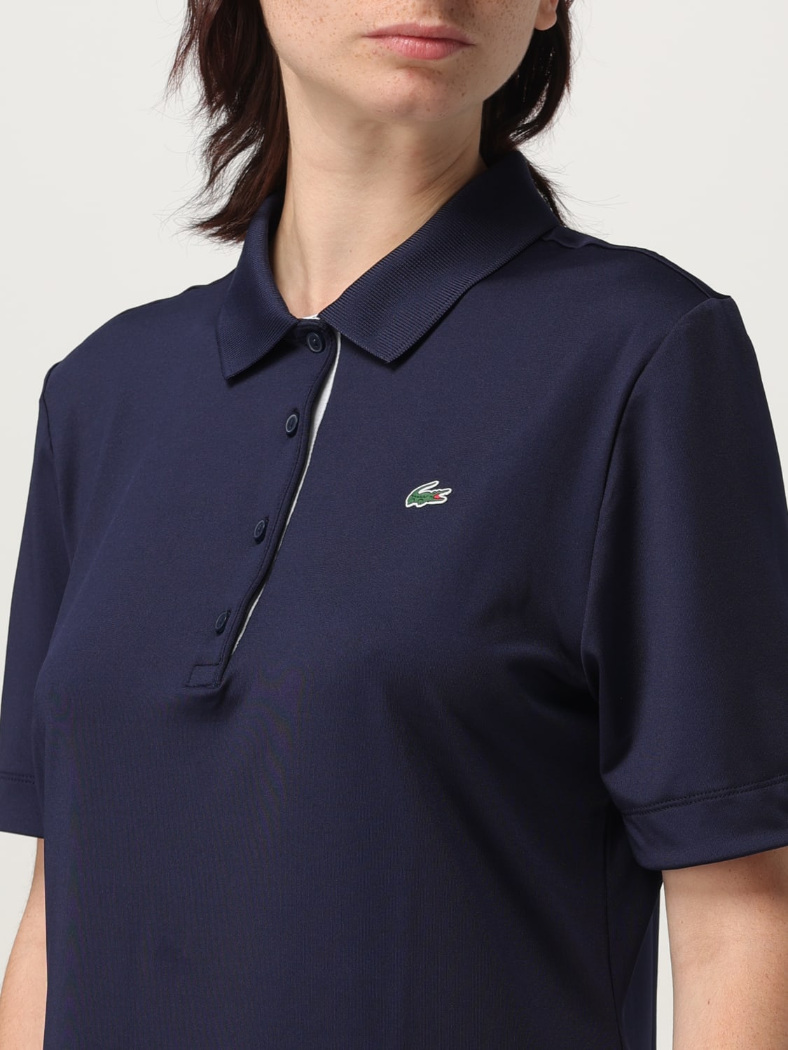Tシャツ・カットソー LACOSTE Woman T-Shirt Blue PF5179 525 LACOSTE：Tシャツ レディース - ブルー | GIGLIO.COMオンライン