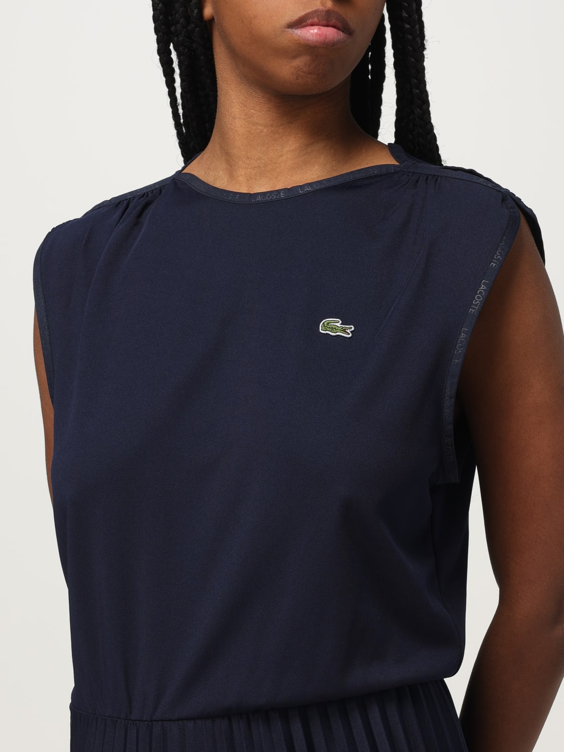 ワンピース LACOSTE Woman Dress Blue EF0508 166 LACOSTE: Dress woman - Blue | Lacoste dress EF0508 online at