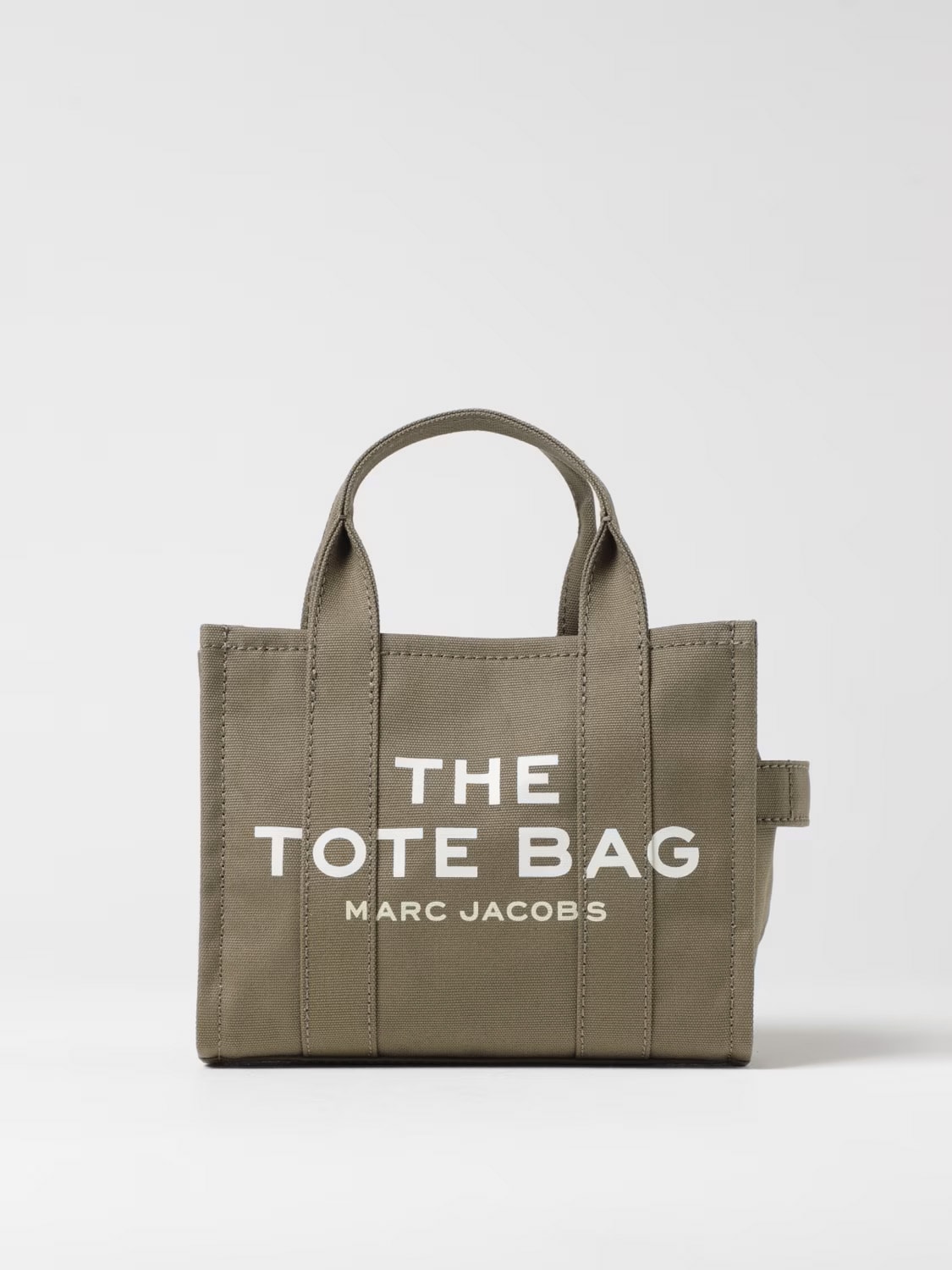 MARC JACOBS BORSA A MANO: Borsa a mano The Tote Bag in canvas Marc Jacobs, Muschio - Img 1