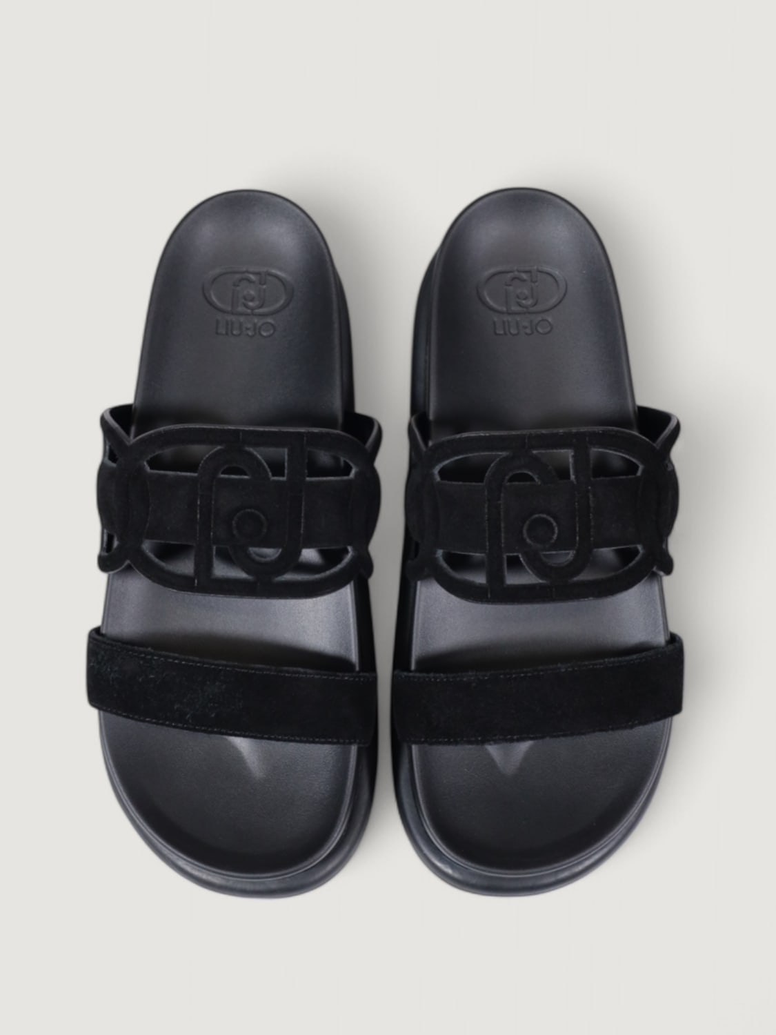 シューズ・サンダルその他 LIU JO Woman Flat sandals Black SA5125PX002 22222 LIU JO: Heeled sandals woman - Black | Liu Jo flat sandals