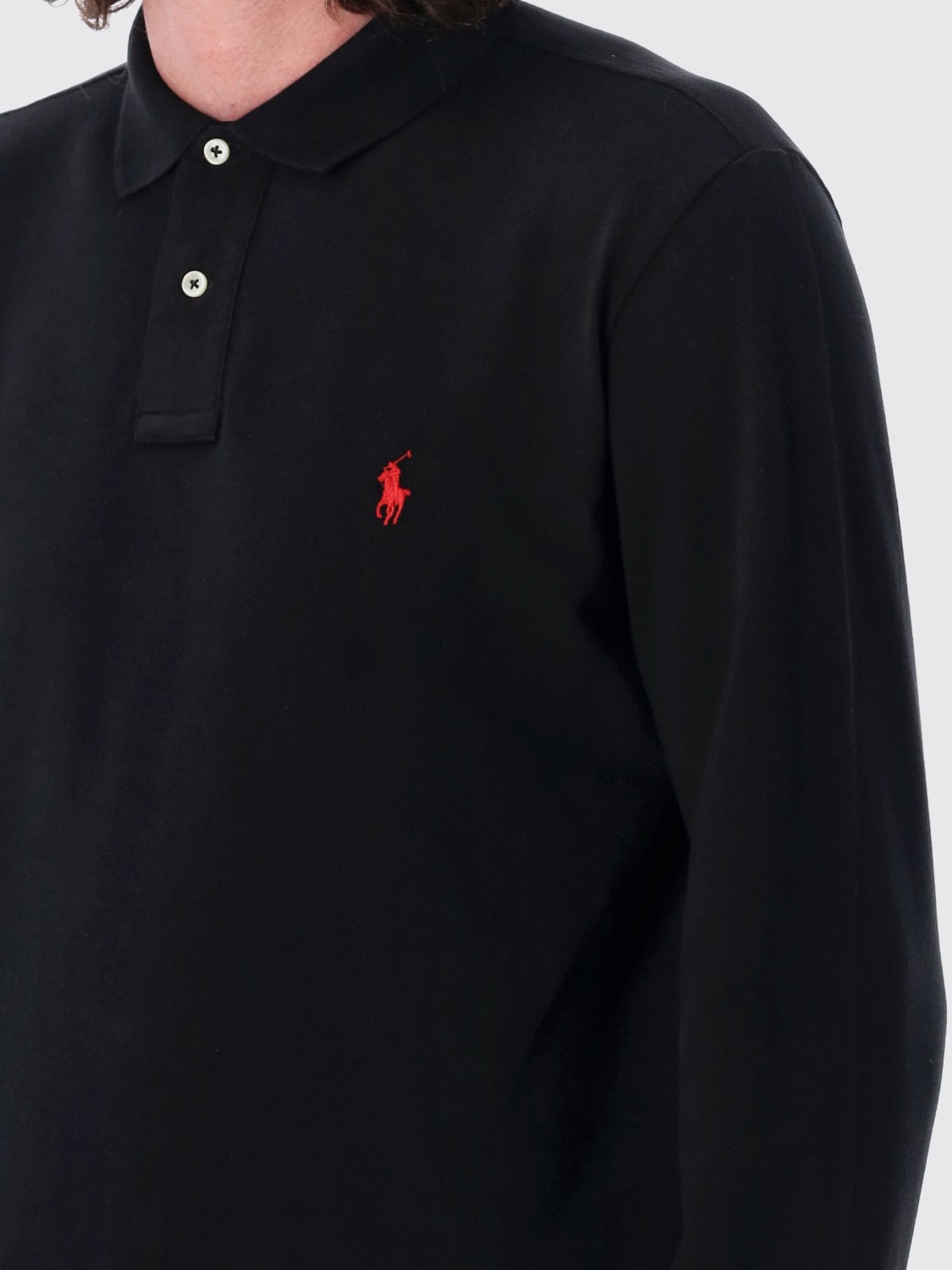 POLO RALPH LAUREN POLO: Polo basic Polo Ralph Lauren in cotone , Nero - Img 3