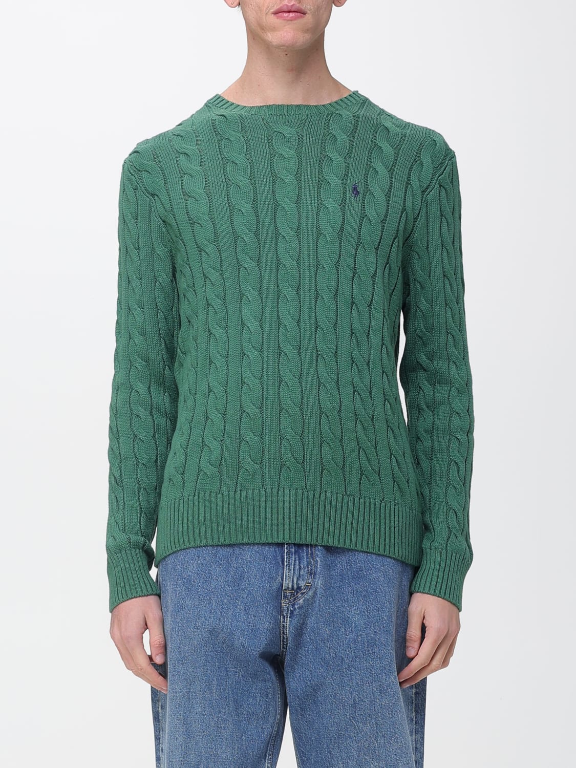 POLO RALPH LAUREN SWEATER: Sweater men Polo Ralph Lauren, Green - Img 1