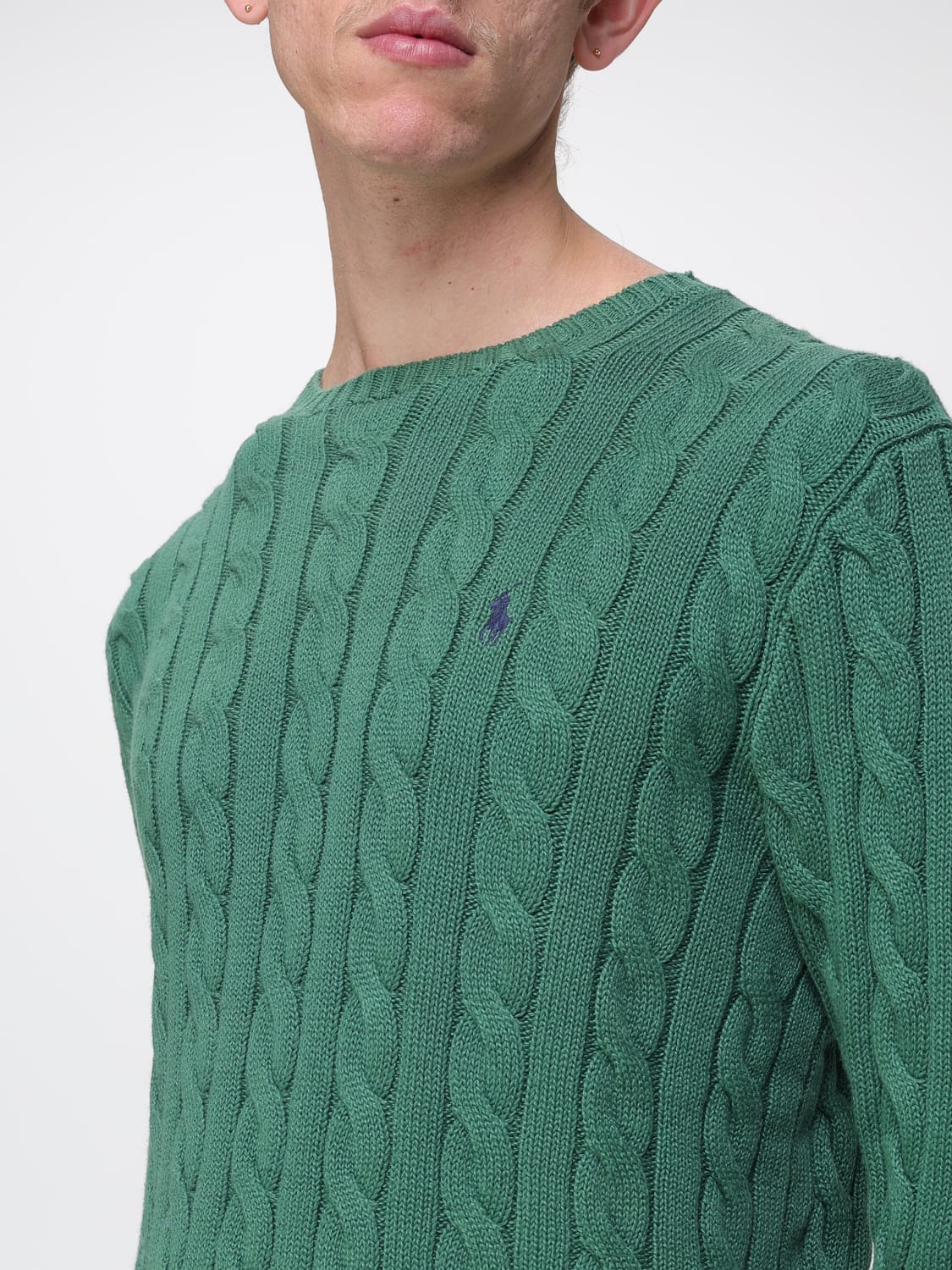 POLO RALPH LAUREN SWEATER: Sweater men Polo Ralph Lauren, Green - Img 3
