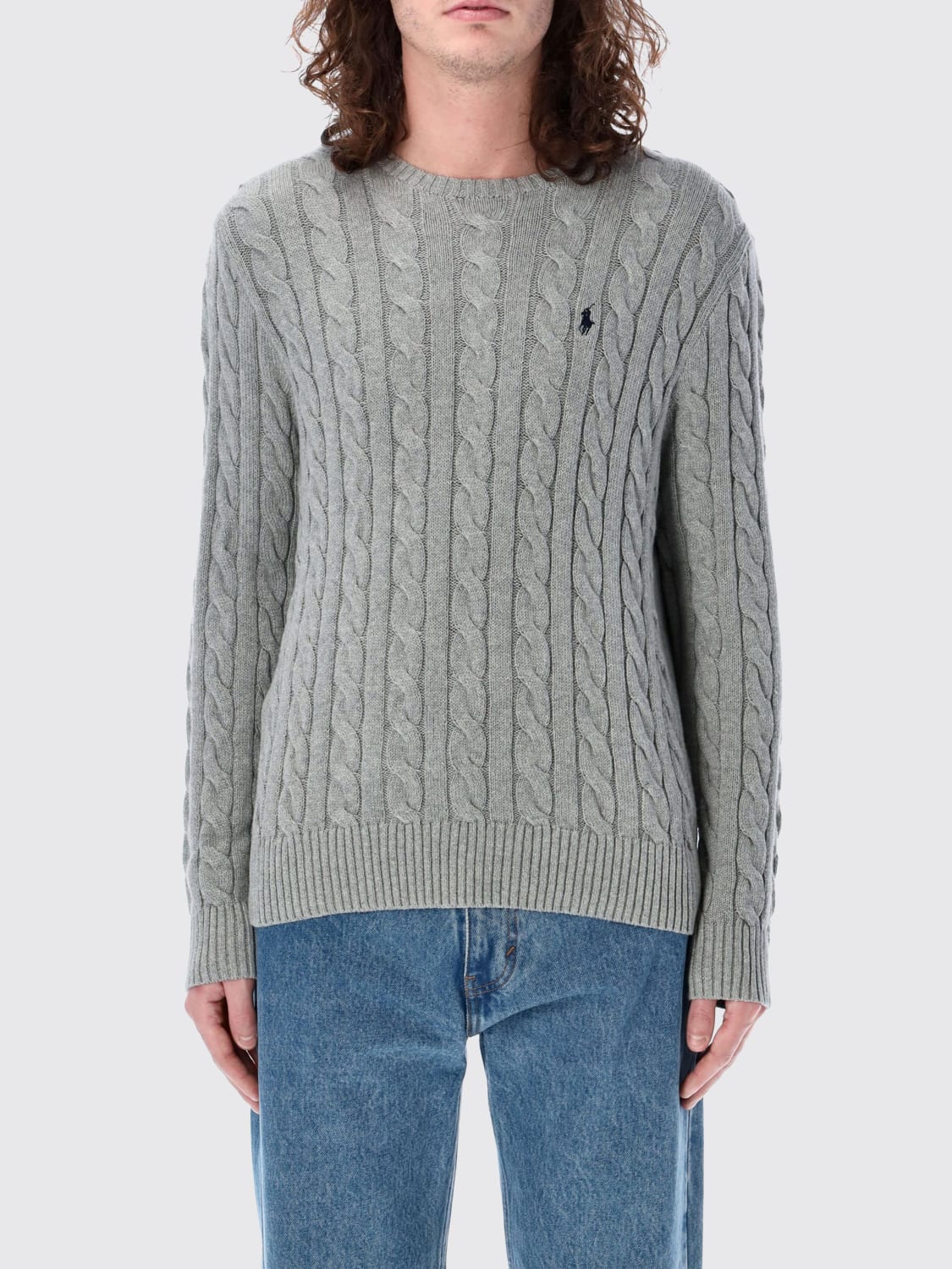 POLO RALPH LAUREN SWEATER: Sweater men Polo Ralph Lauren, Grey - Img 1