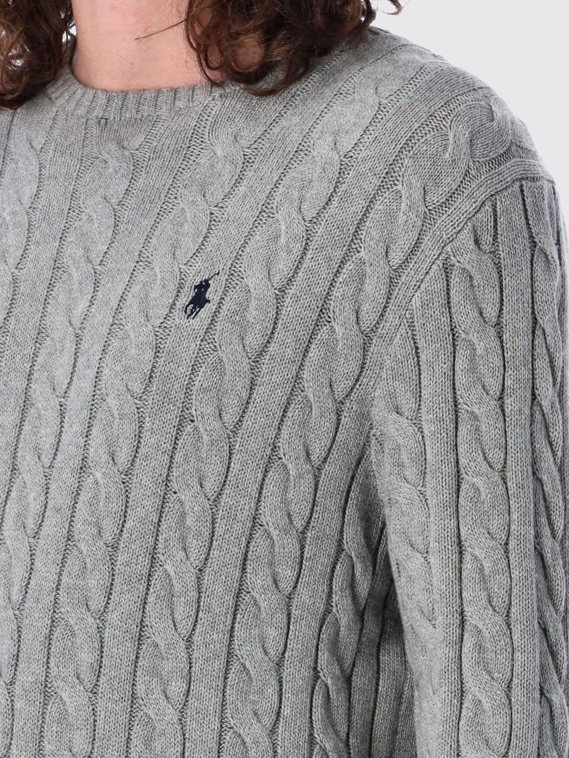 POLO RALPH LAUREN SWEATER: Sweater men Polo Ralph Lauren, Grey - Img 3