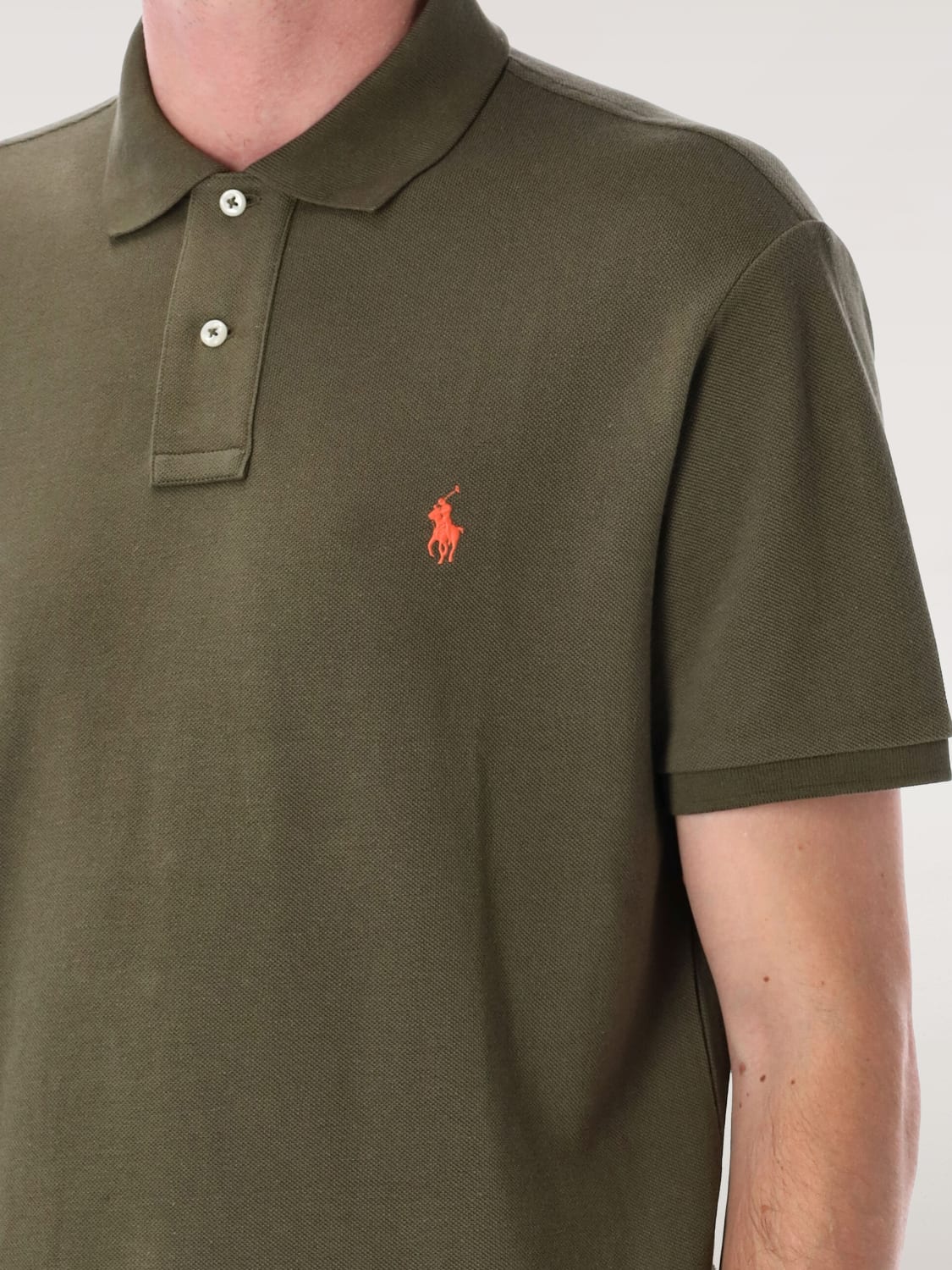 POLO RALPH LAUREN POLO SHIRT: T-shirt men Polo Ralph Lauren, Olive - Img 3