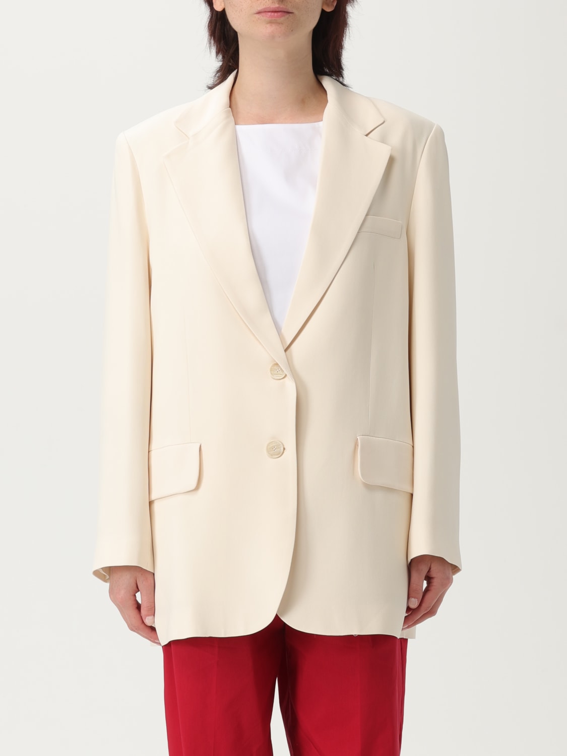 アウターその他 LIVIANA CONTI Woman Blazer Ivory F5SS46 A08-1 LIVIANA CONTI: Blazer woman - Ivory | Liviana Conti blazer