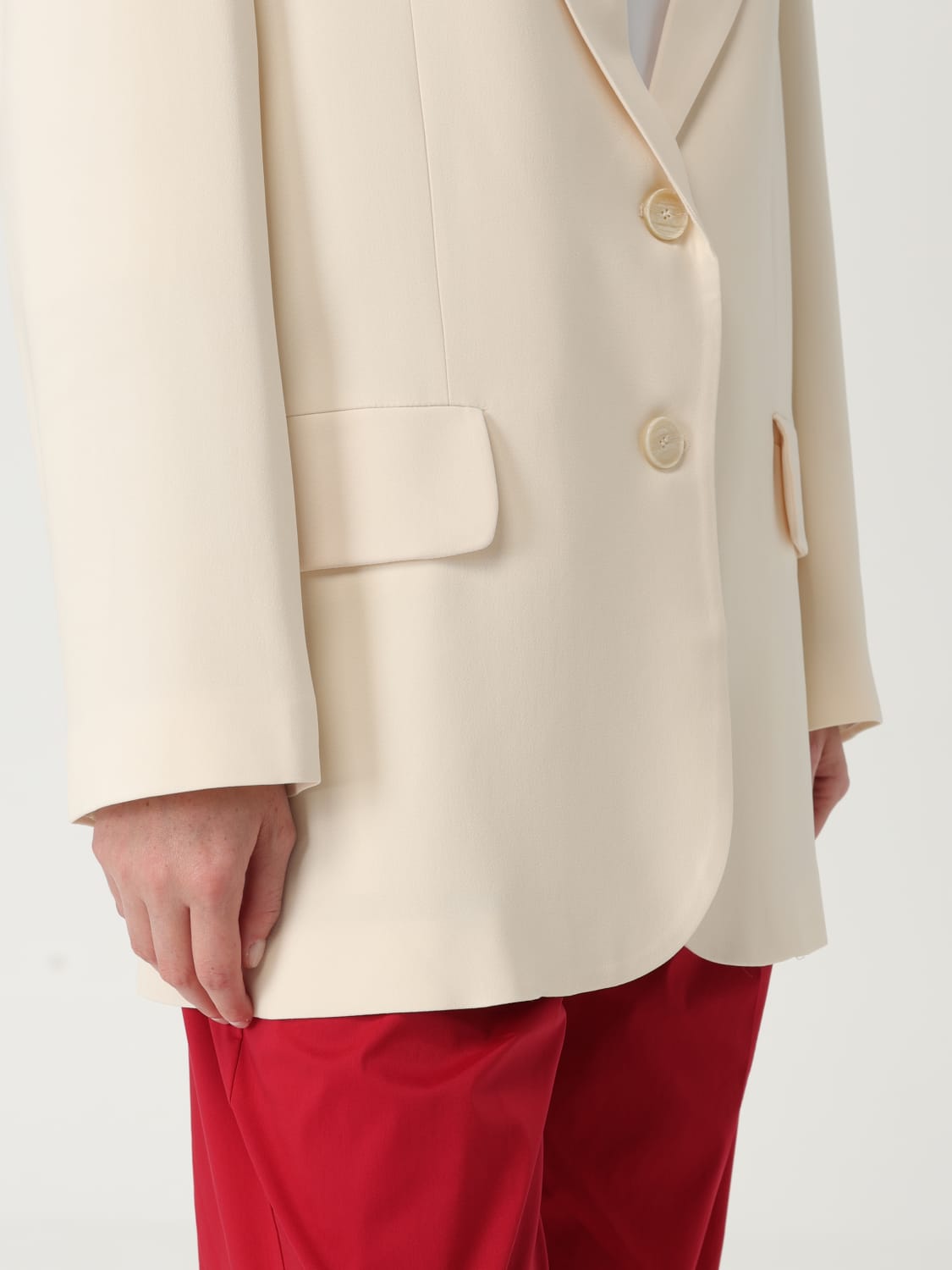 アウターその他 LIVIANA CONTI Woman Blazer Ivory F5SS46 A08-1 LIVIANA CONTI: Blazer woman - Ivory | Liviana Conti blazer