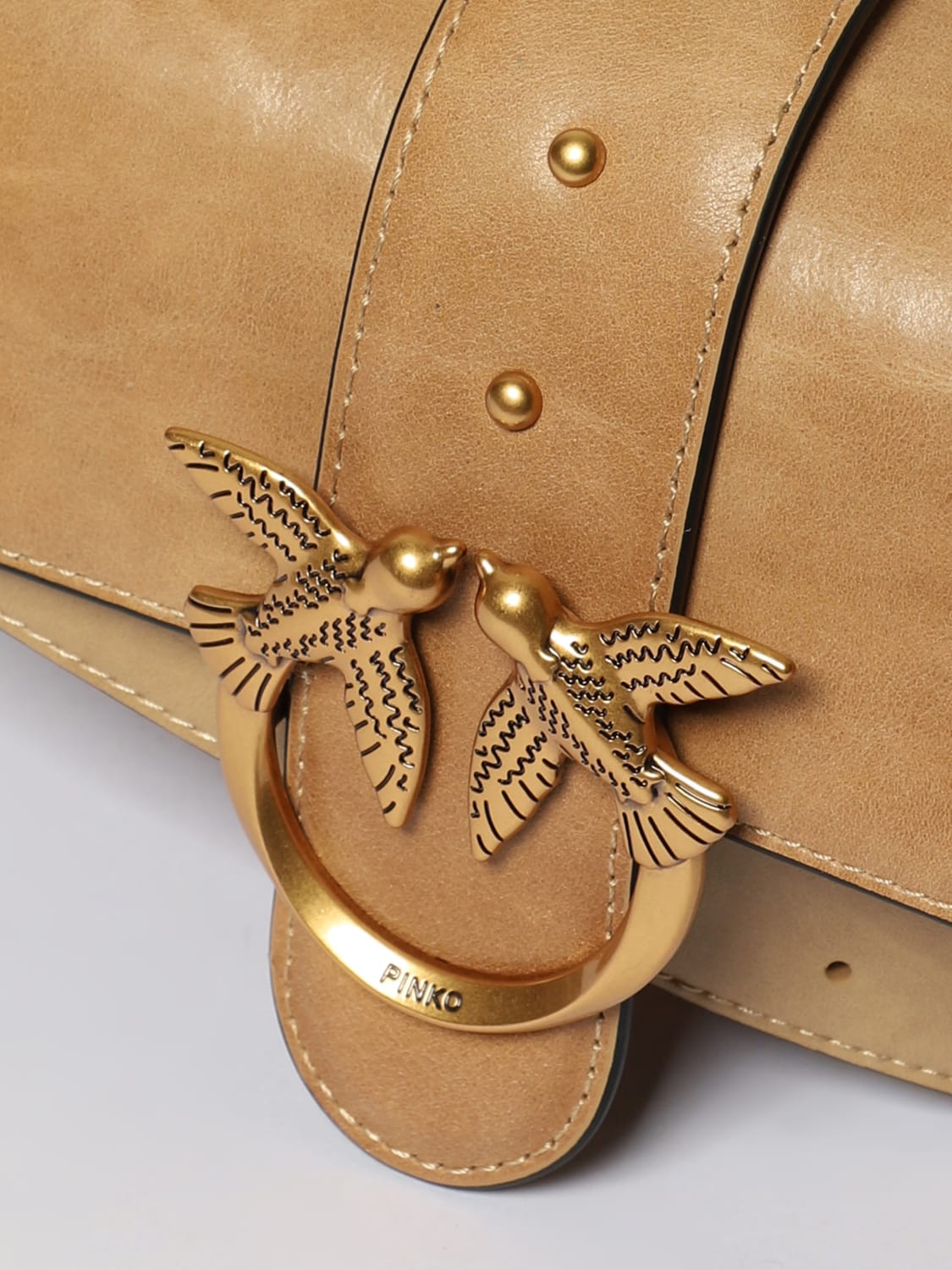 PINKO MINI BAG: Crossbody bags woman Pinko, Beige - Img 4