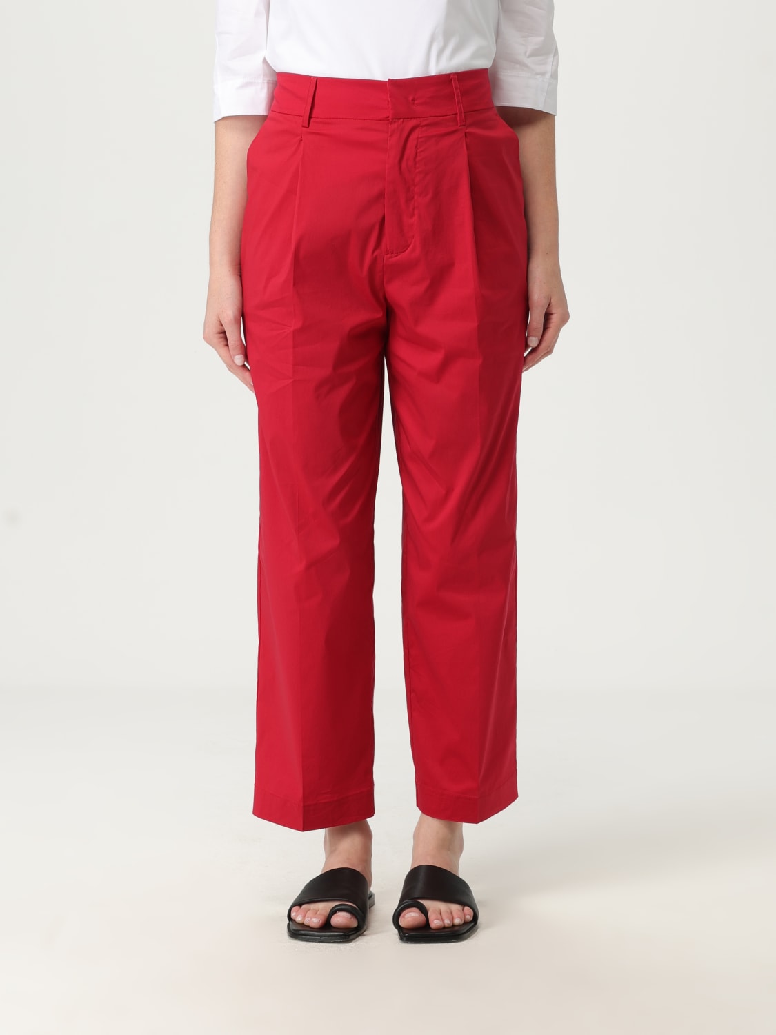 パンツ LIVIANA CONTI Woman Pants Red L5SK82 D33-0 LIVIANA CONTI: Pants woman - Red | Liviana Conti pants